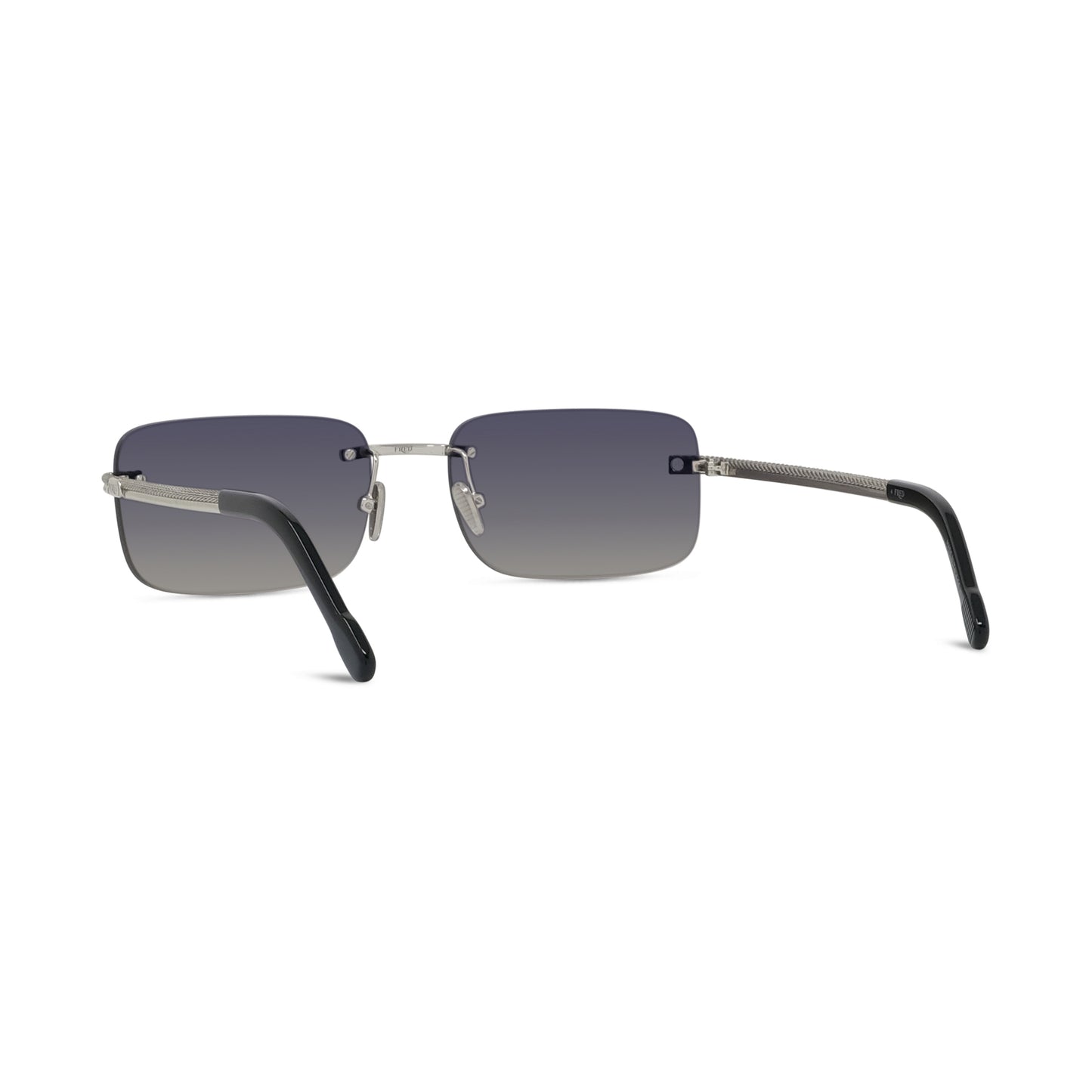 Rimless Rectangular Metal Sunglasses