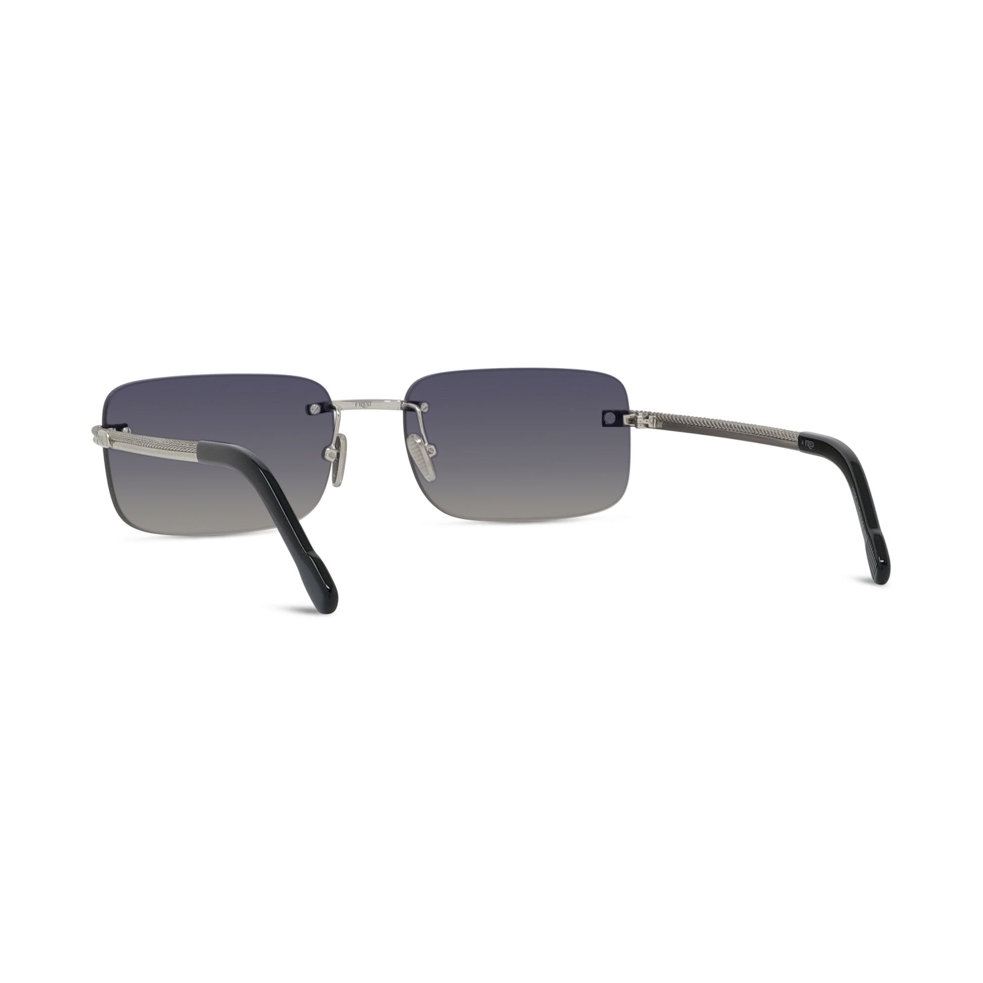 Rimless Rectangular Metal Sunglasses