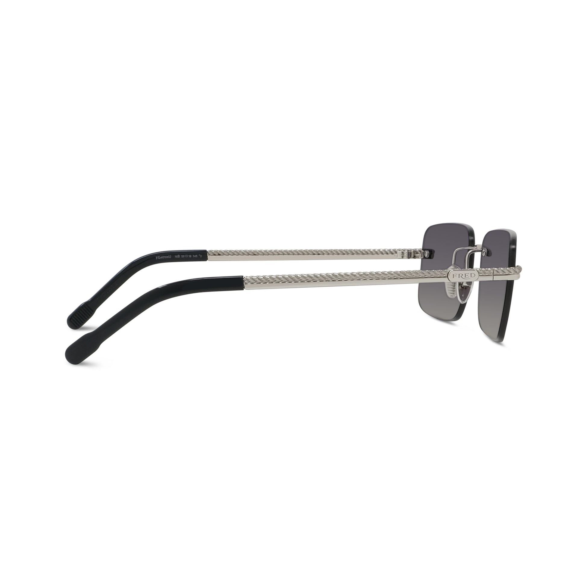 Rimless Rectangular Metal Sunglasses