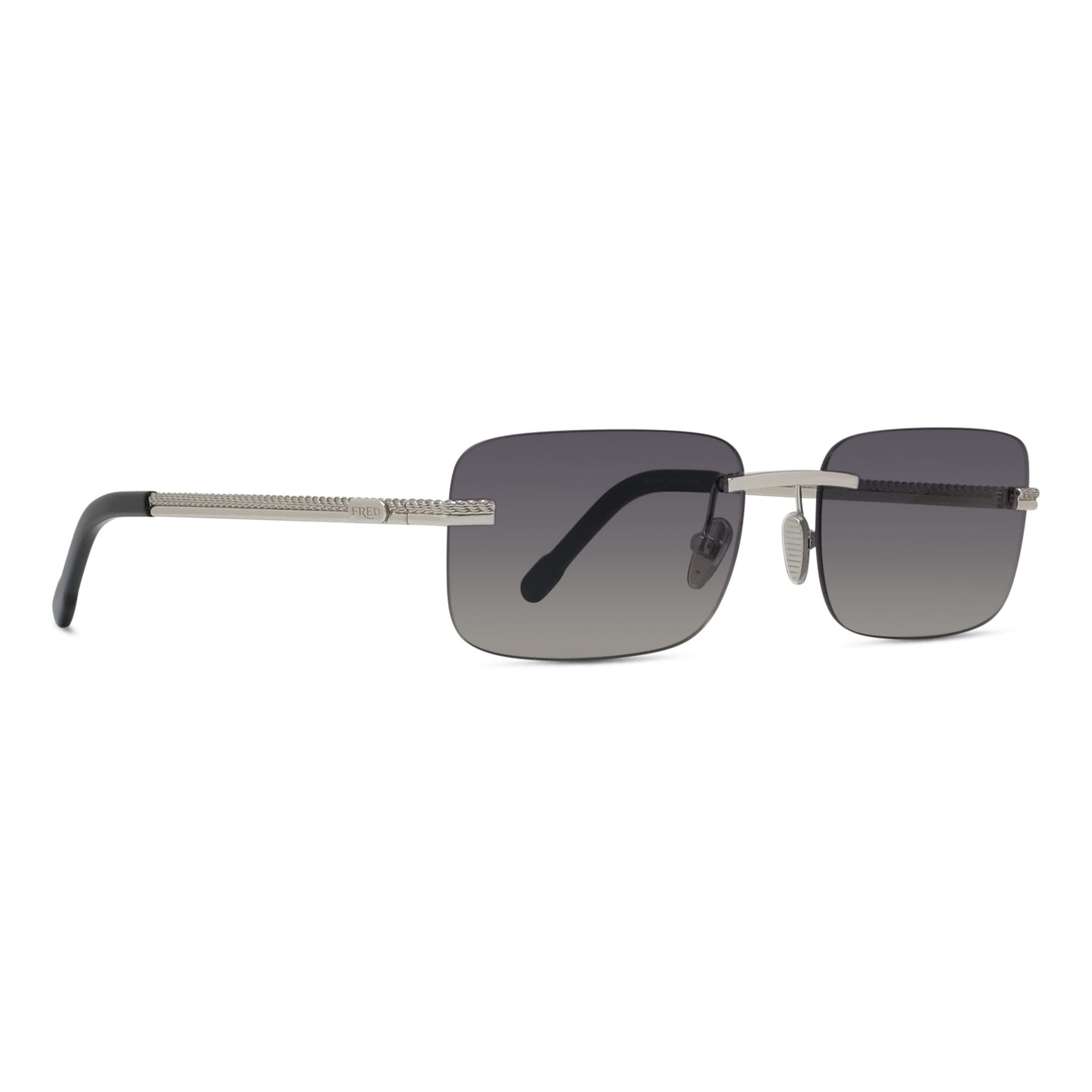Rimless Rectangular Metal Sunglasses