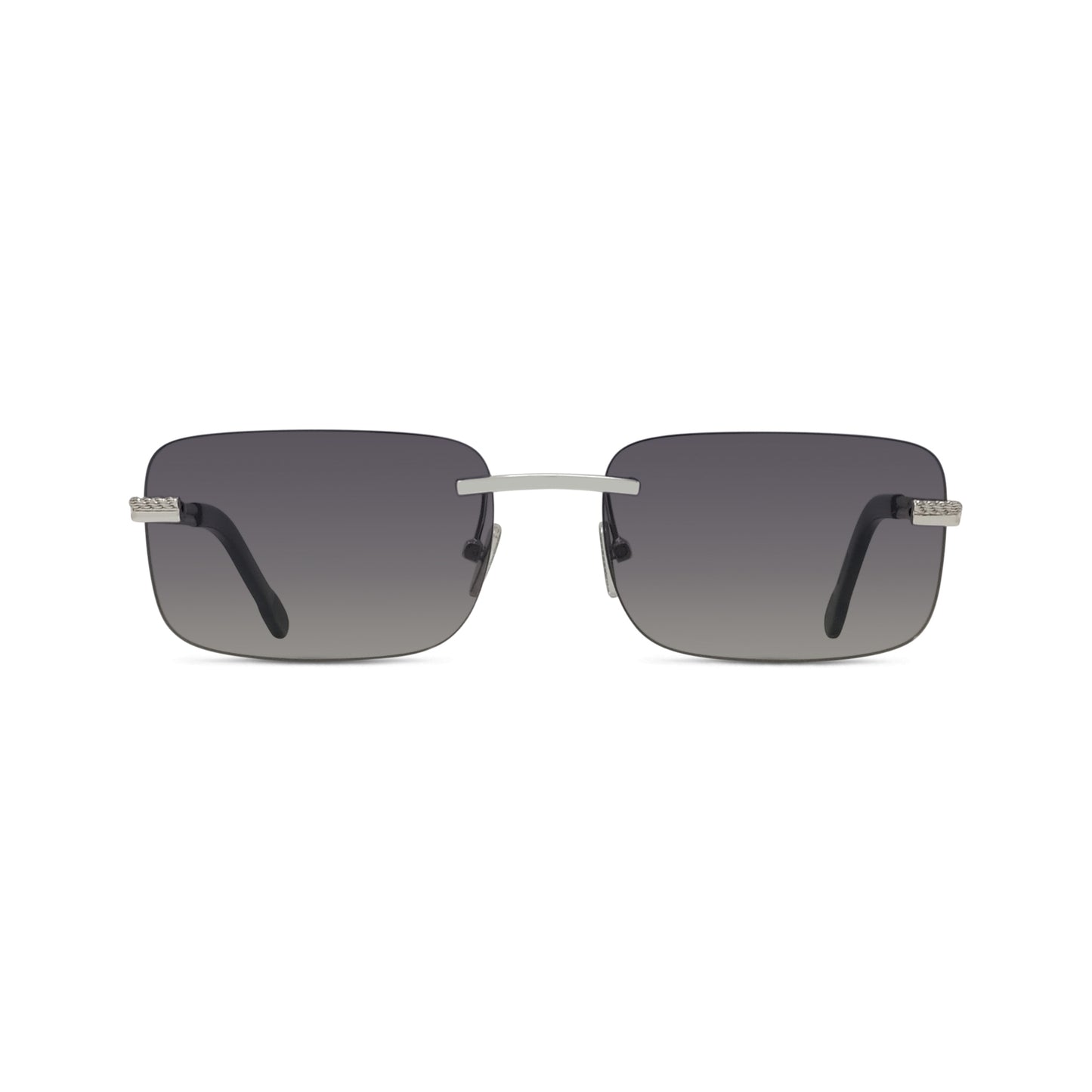 Rimless Rectangular Metal Sunglasses