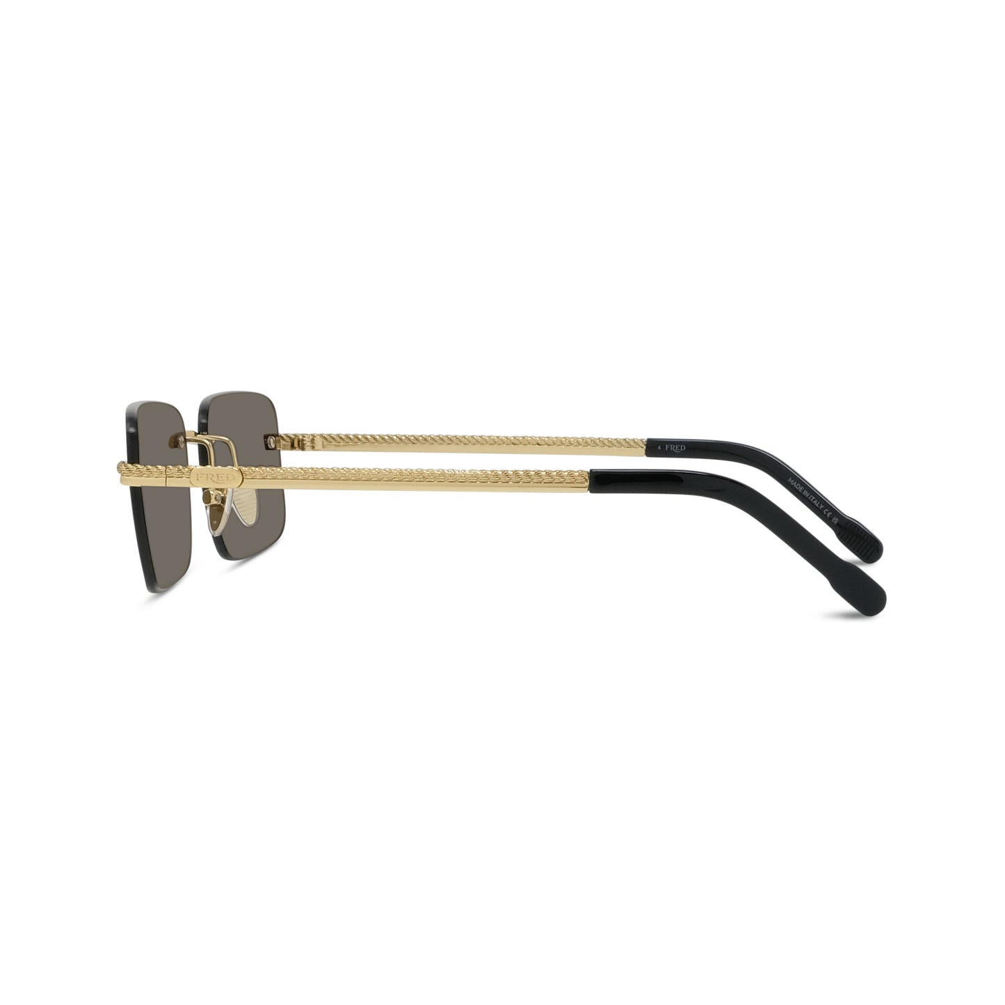 Rimless Rectangular Metal Sunglasses