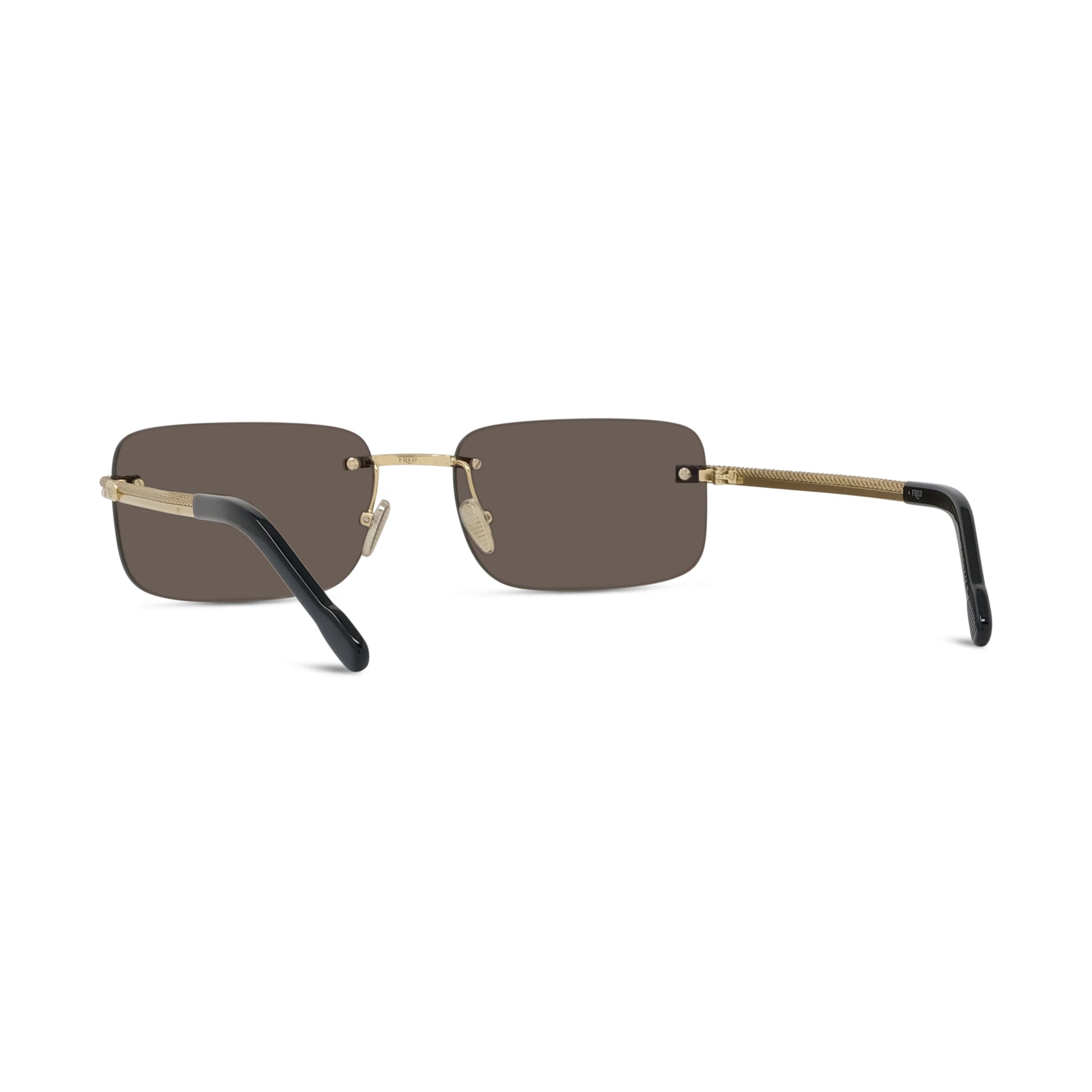 Rimless Rectangular Metal Sunglasses