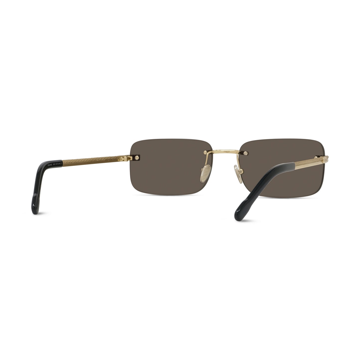 Rimless Rectangular Metal Sunglasses