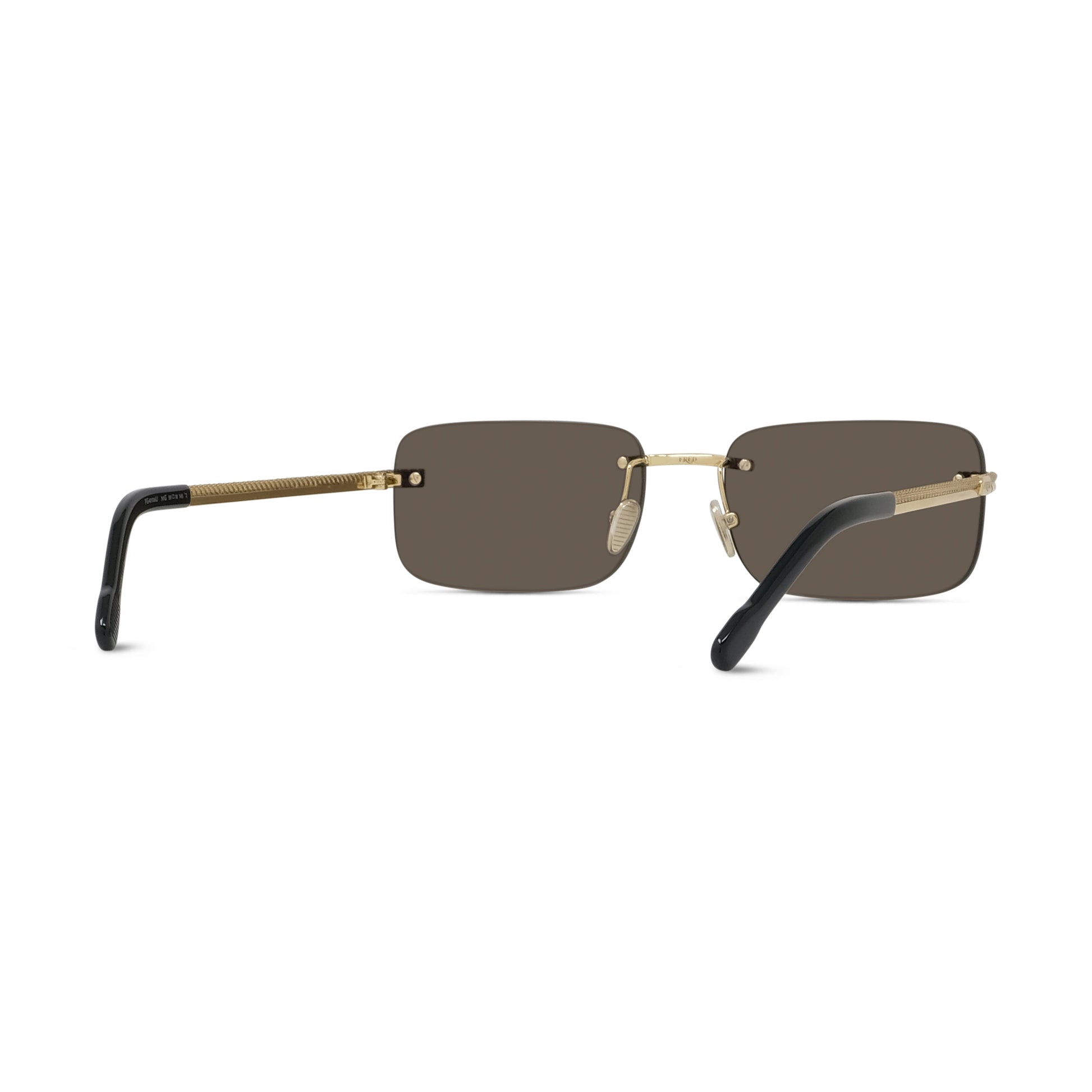 Rimless Rectangular Metal Sunglasses