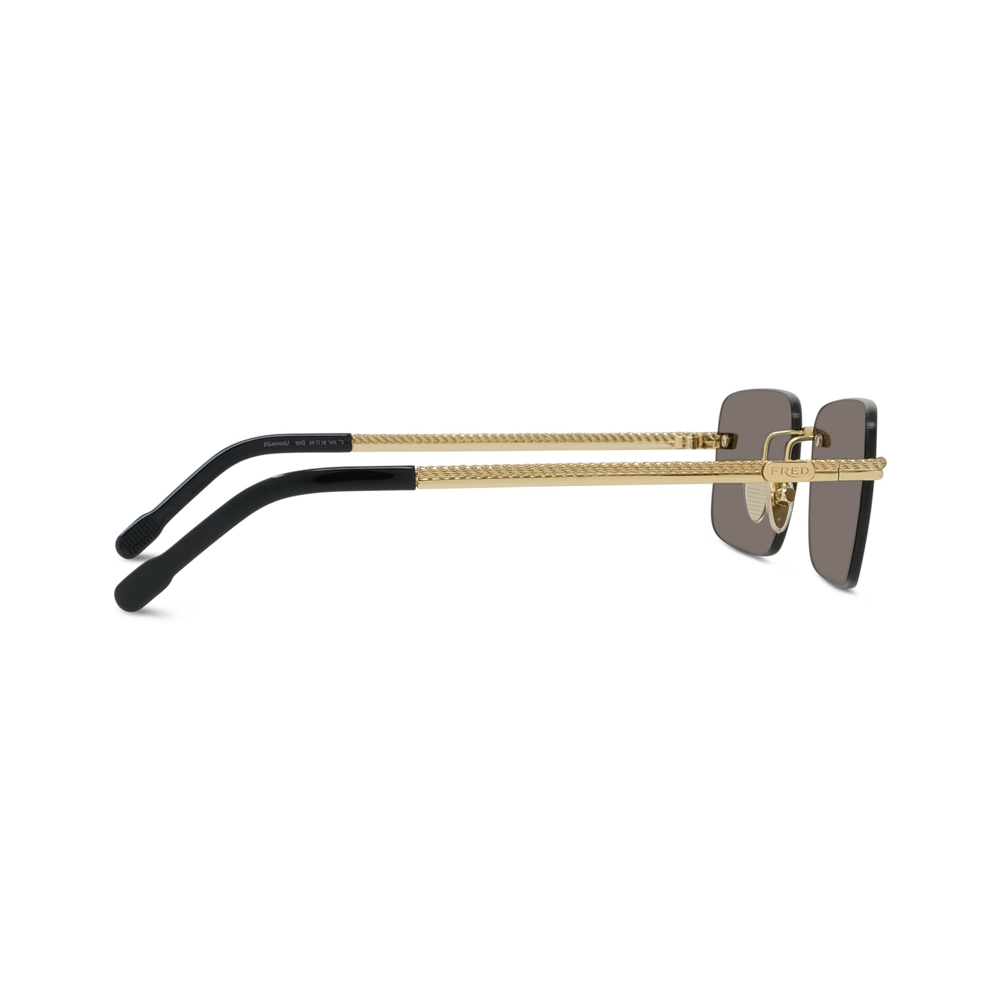 Rimless Rectangular Metal Sunglasses