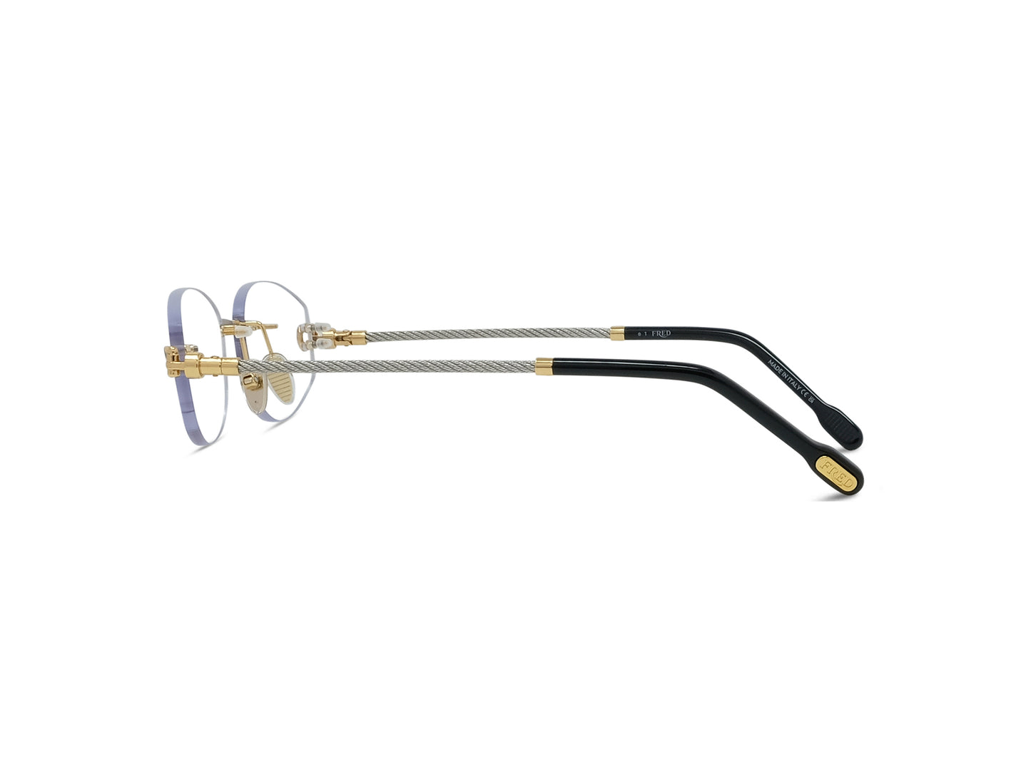 Rimless Gold Eyeglasses