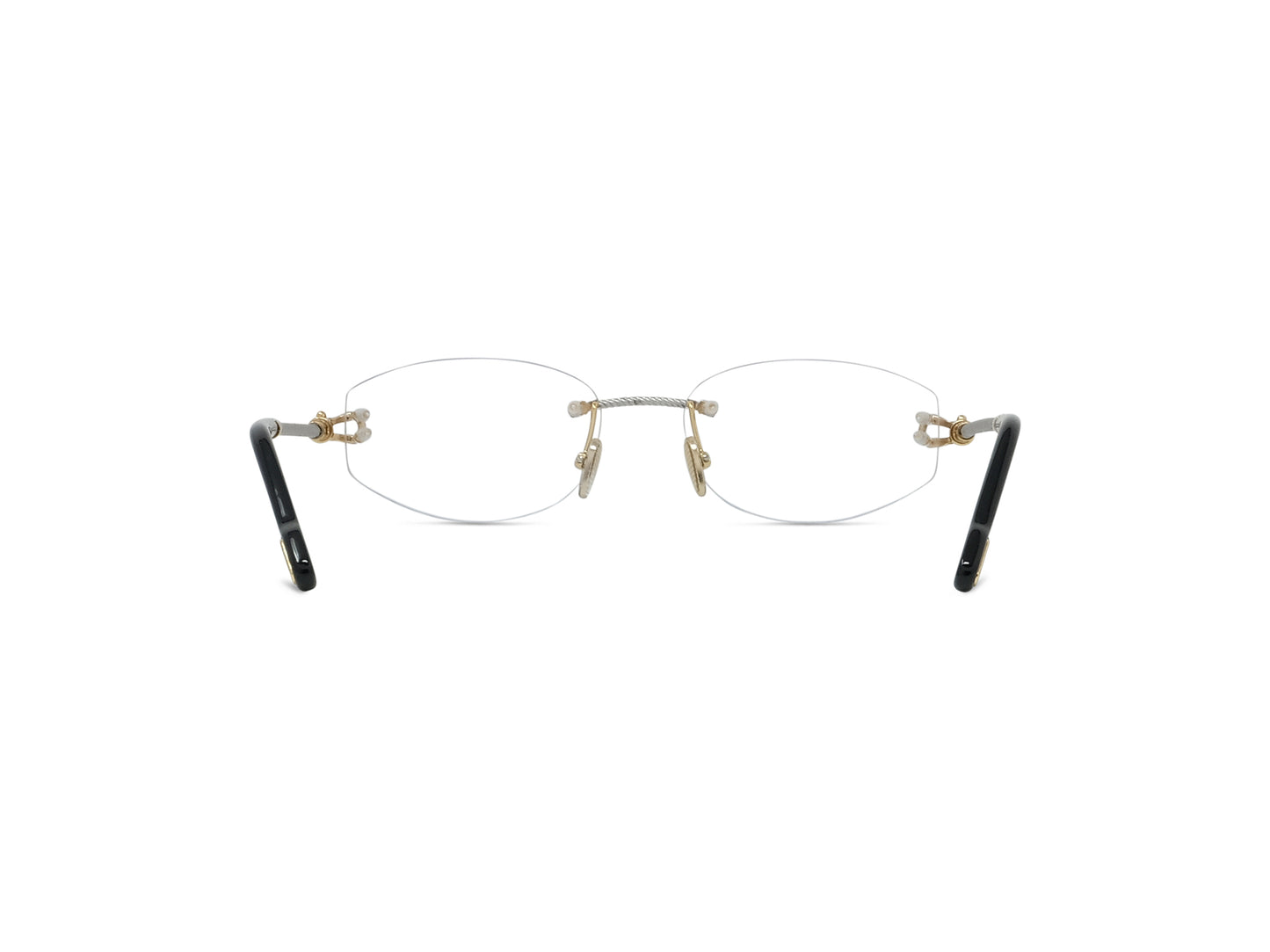 Rimless Gold Eyeglasses