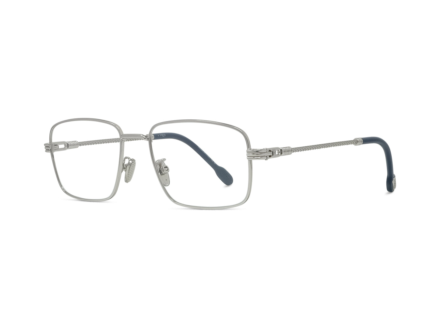 Silver Rectangular Eyeglasses