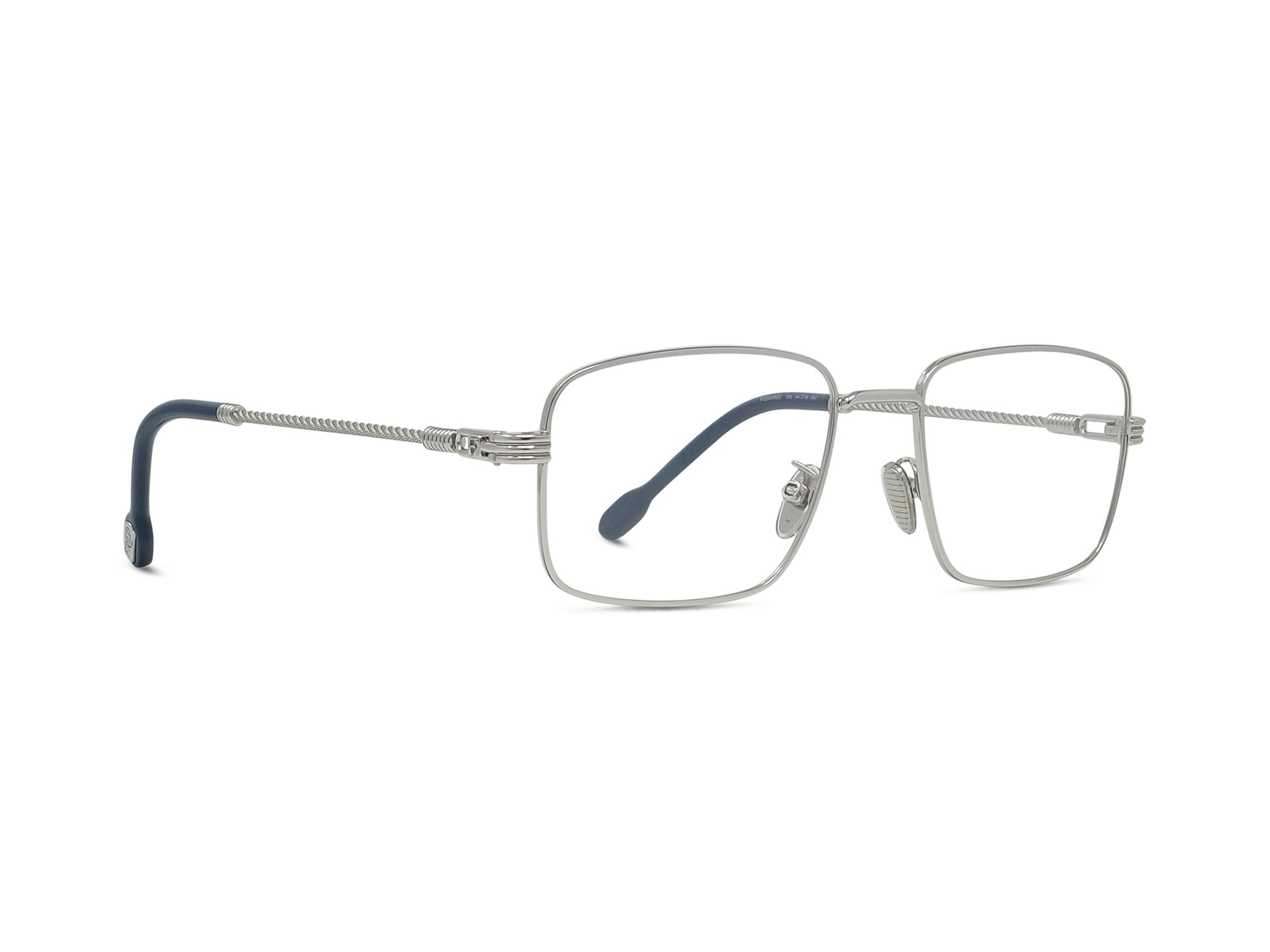 Silver Rectangular Eyeglasses