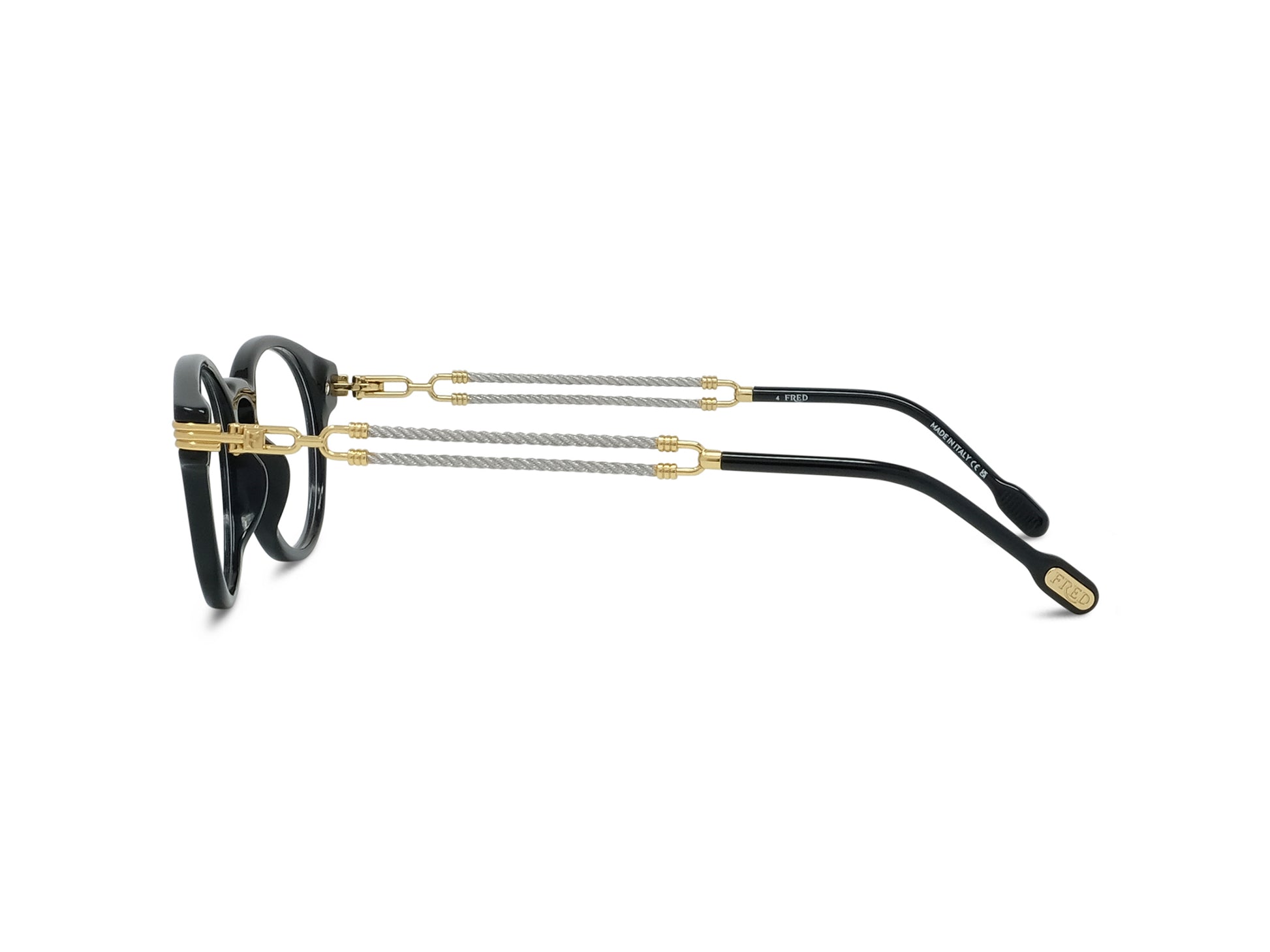 Black Pantos Acetate Eyeglasses