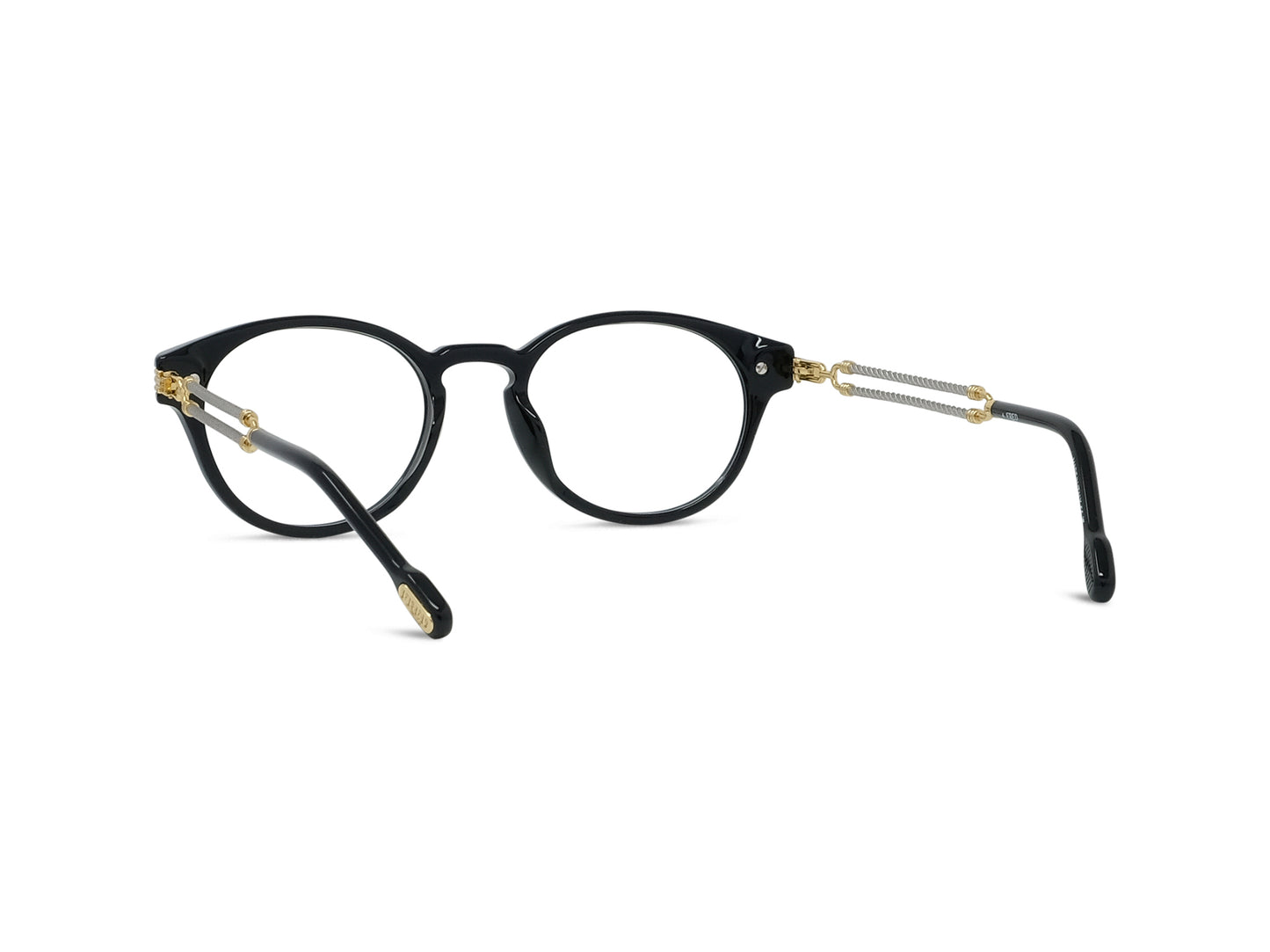 Black Pantos Acetate Eyeglasses