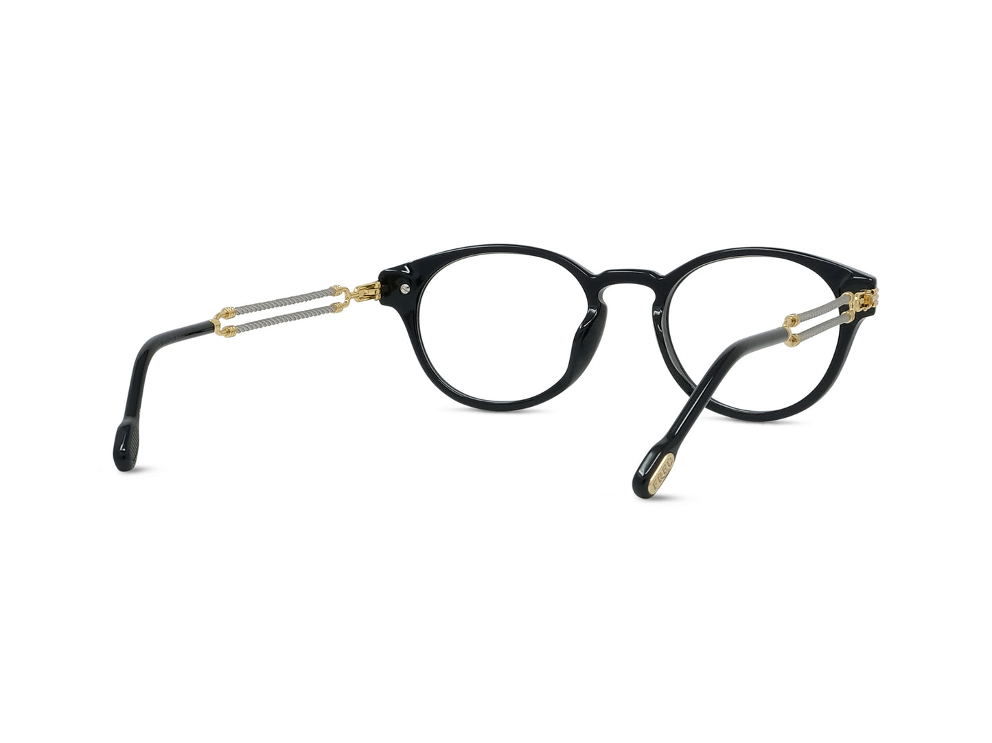 Black Pantos Acetate Eyeglasses