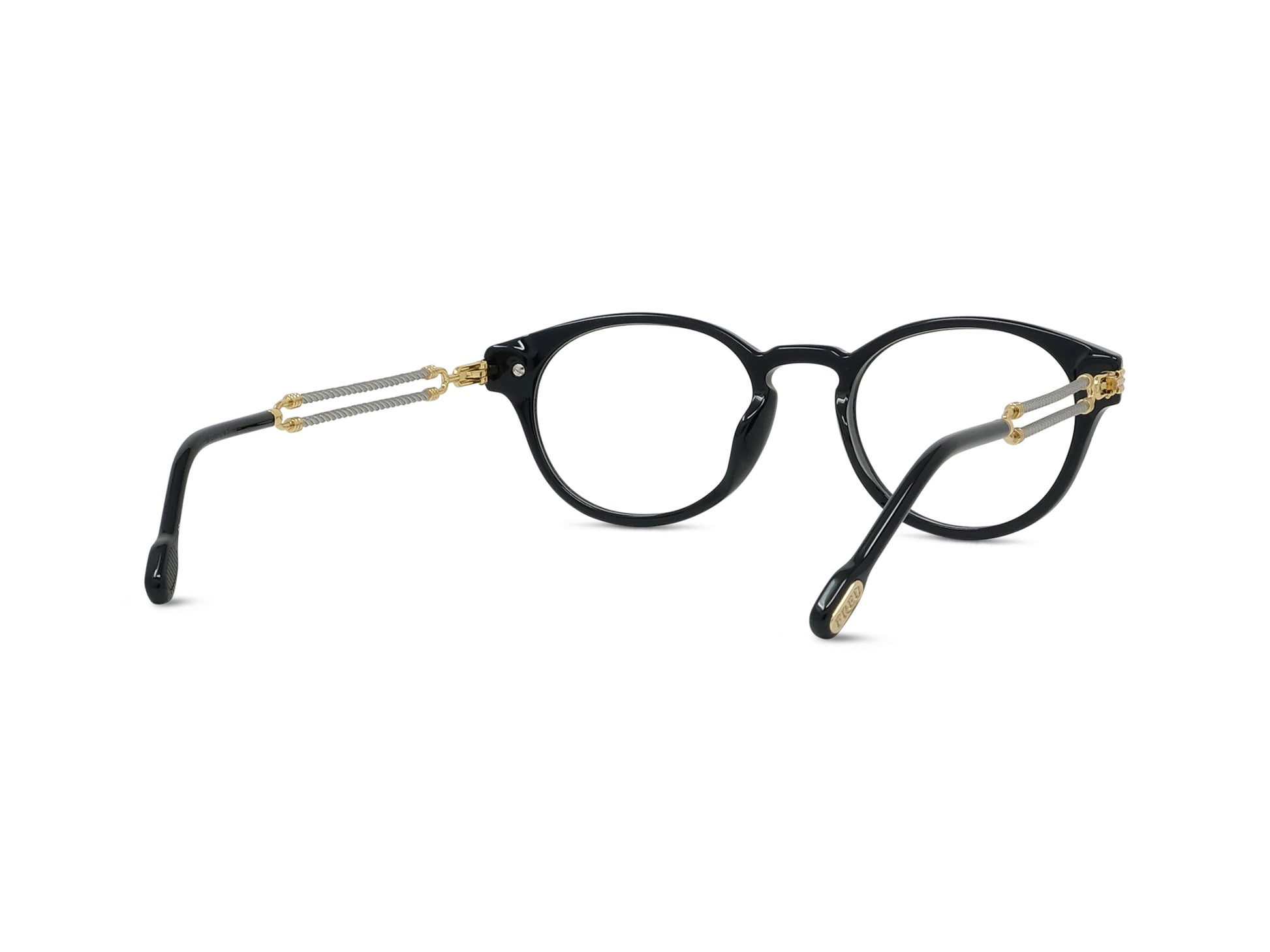 Black Pantos Acetate Eyeglasses