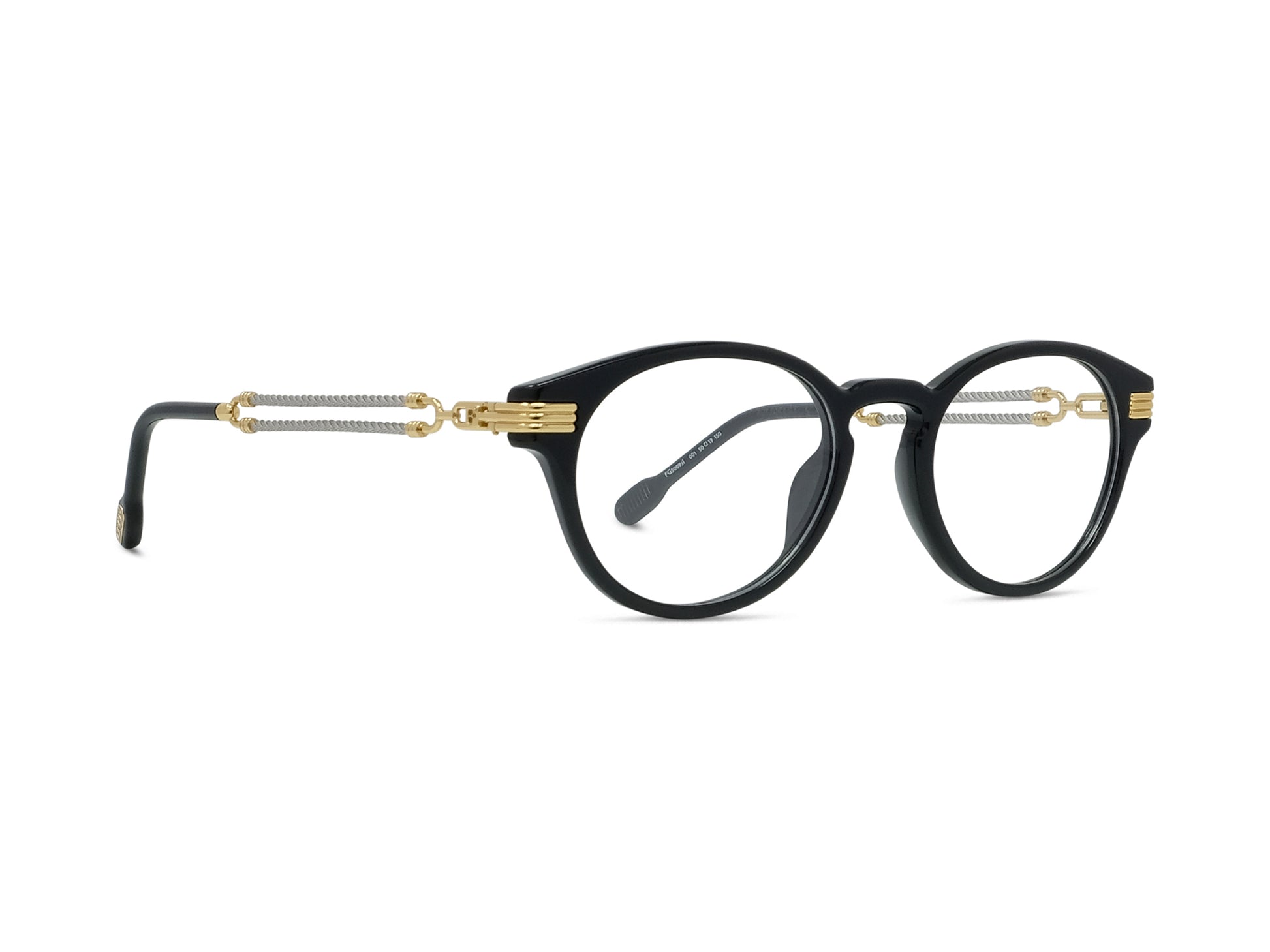 Black Pantos Acetate Eyeglasses