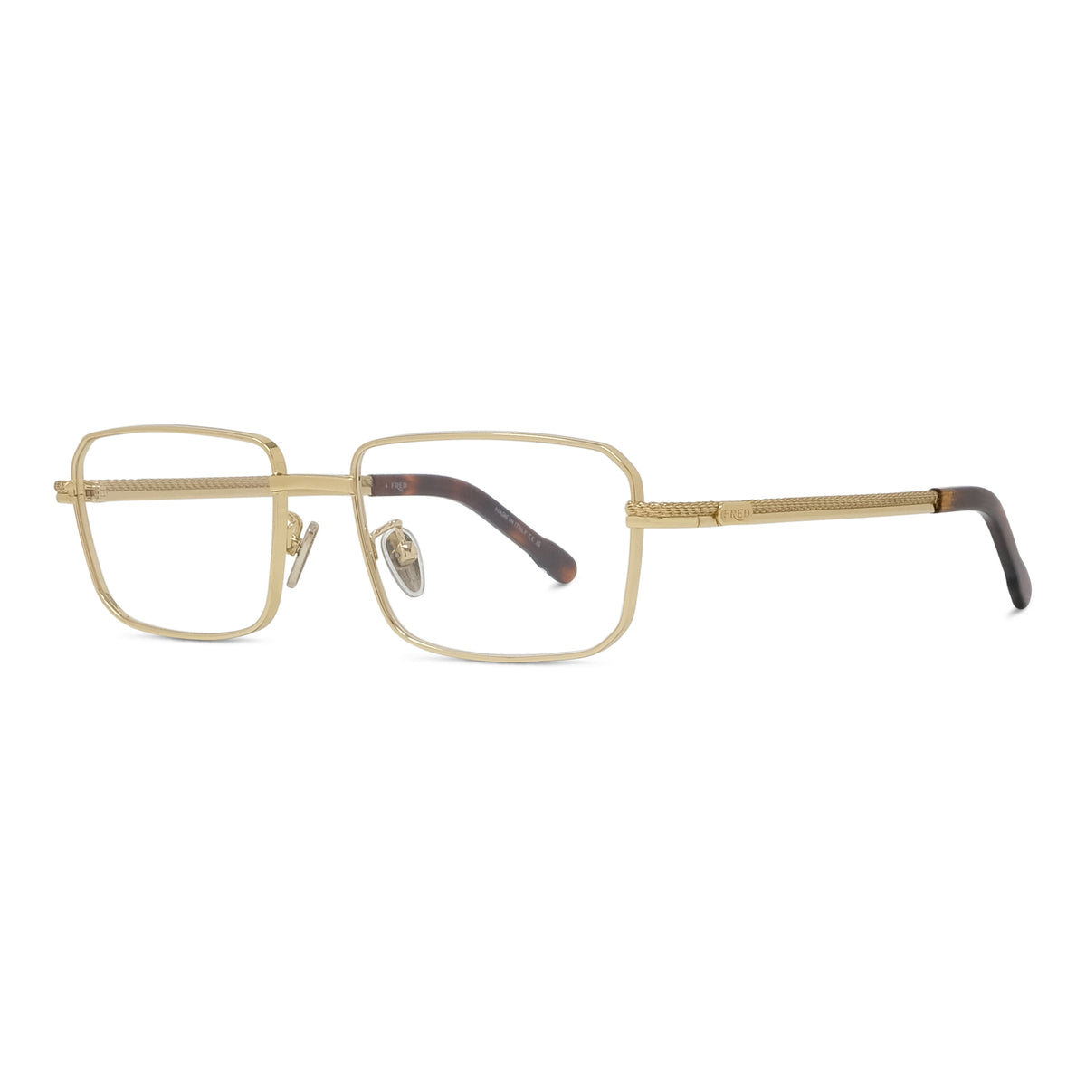 Rectangular Metal Eyeglasses