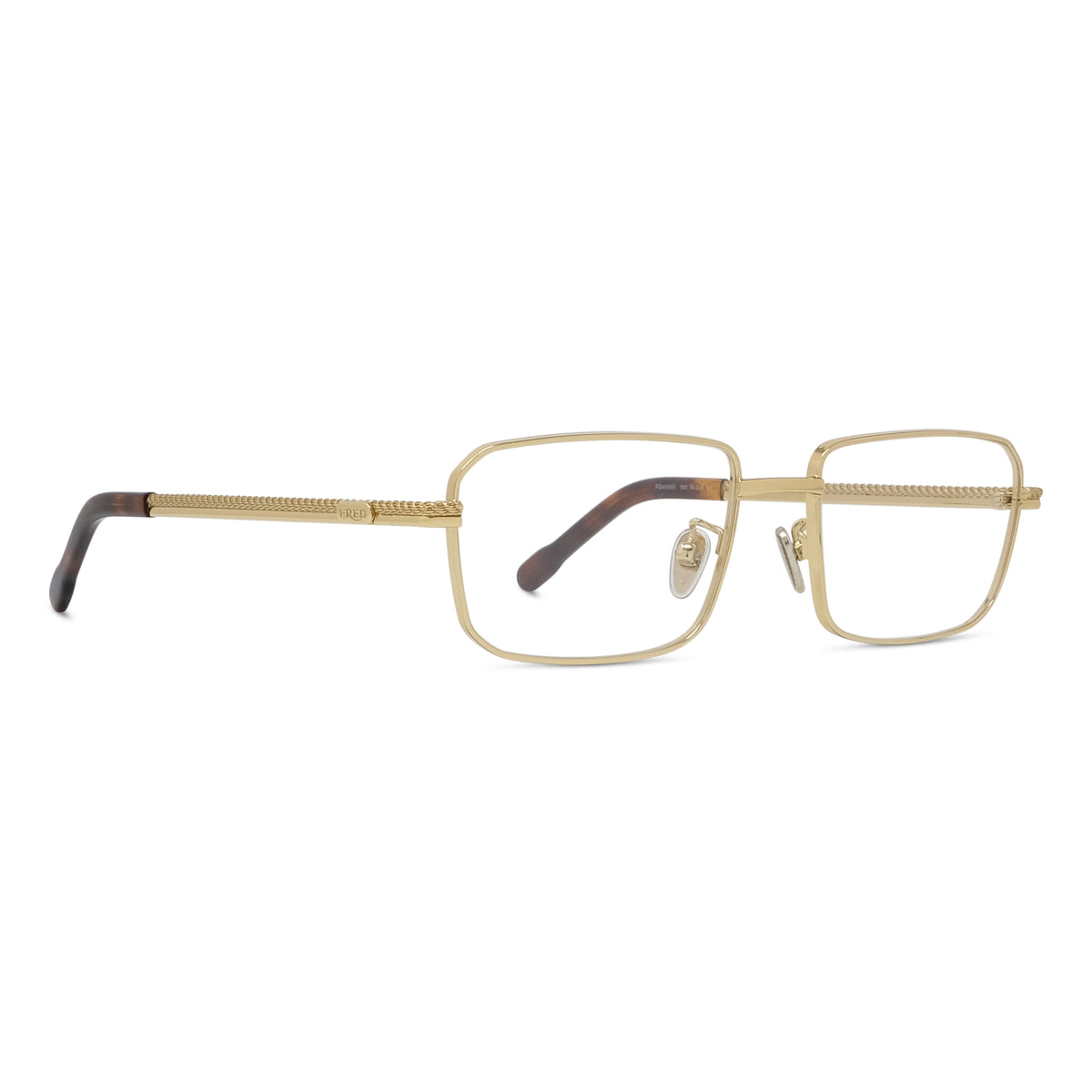 Rectangular Metal Eyeglasses