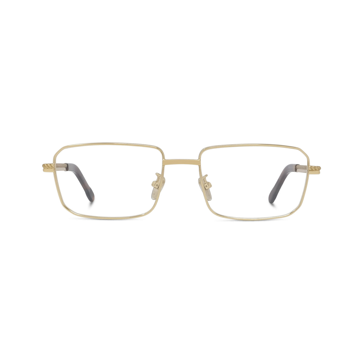 Rectangular Metal Eyeglasses
