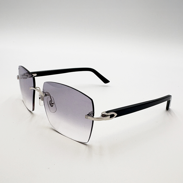 Cartier Custom C Décor Black Acetate Sunglasses by MEG