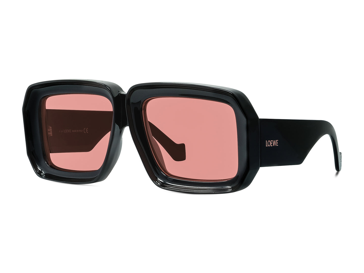 Black Acetate Mask Sunglasses