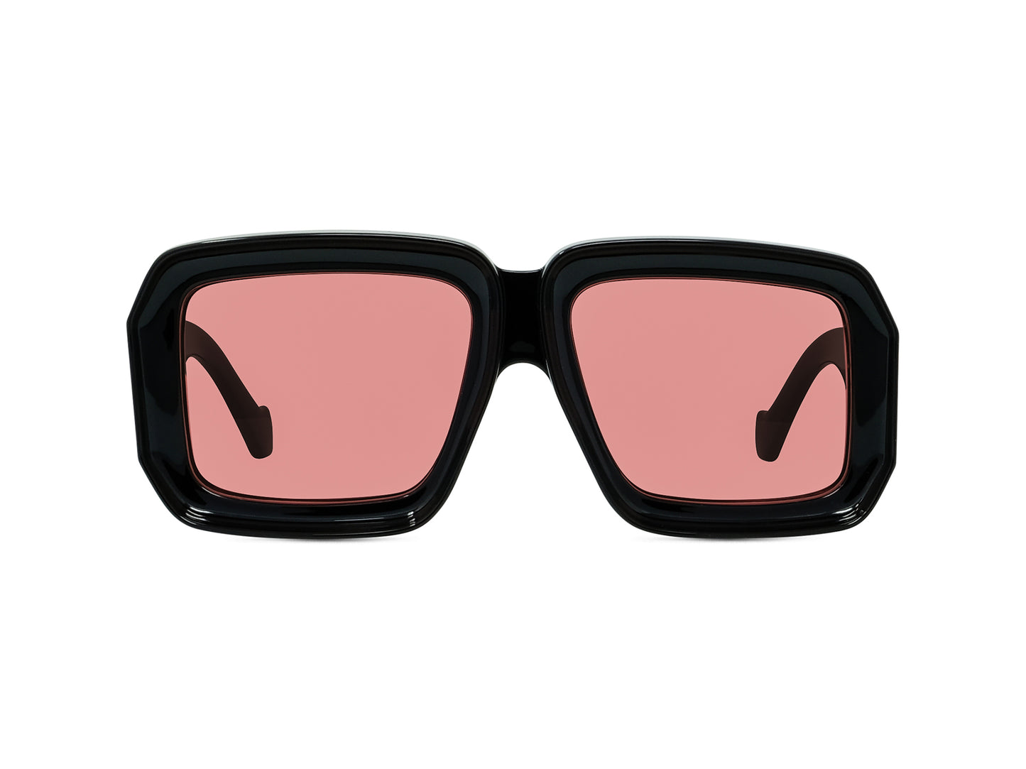 Black Acetate Mask Sunglasses
