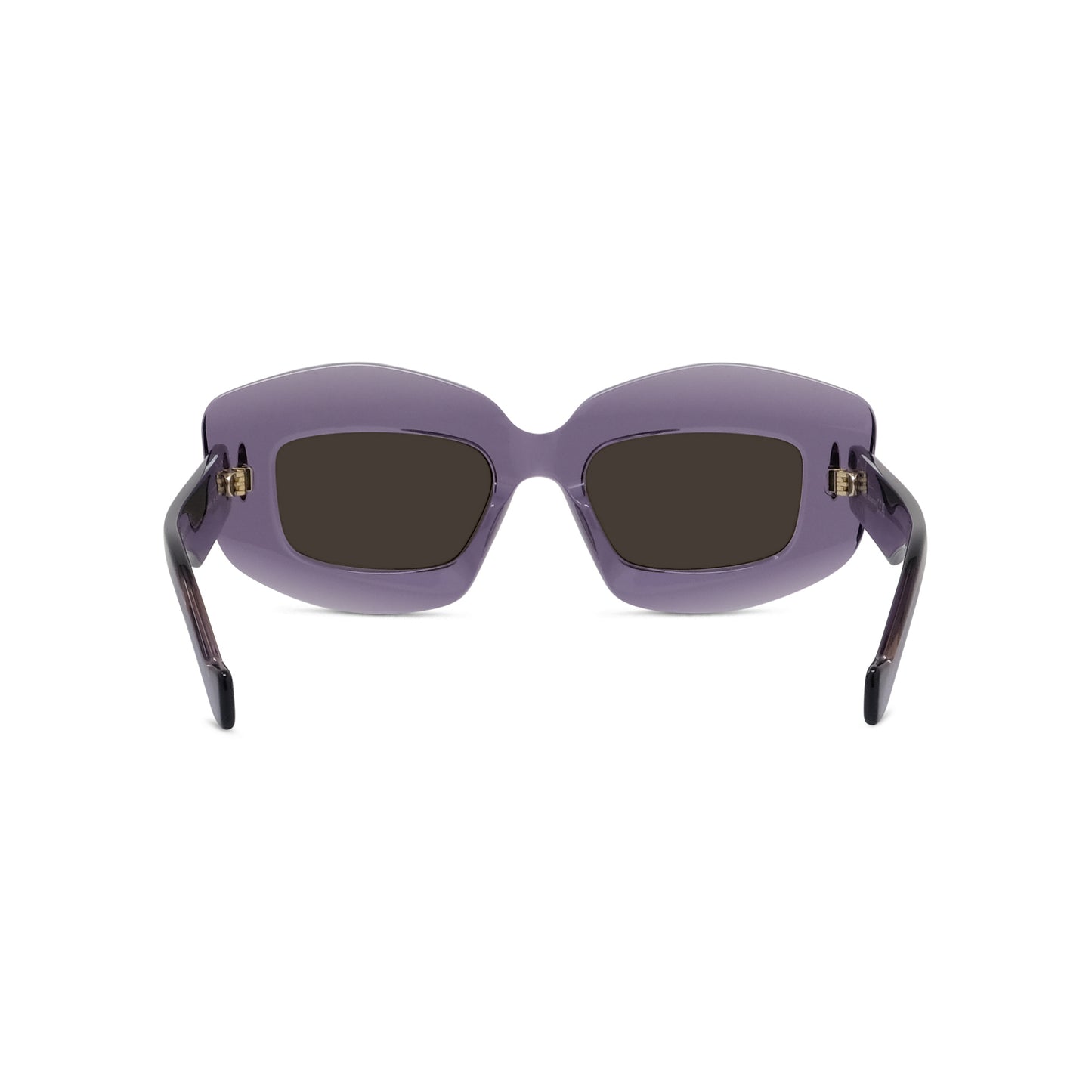 Violet Rectangular Acetate Sunglasses