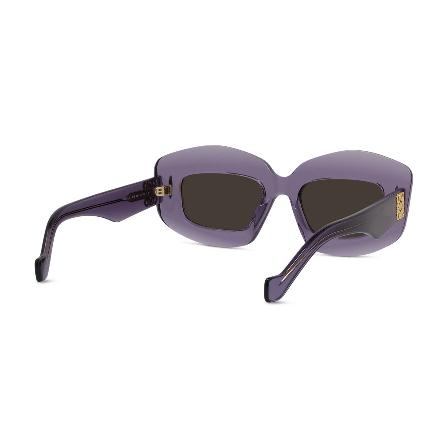 Violet Rectangular Acetate Sunglasses