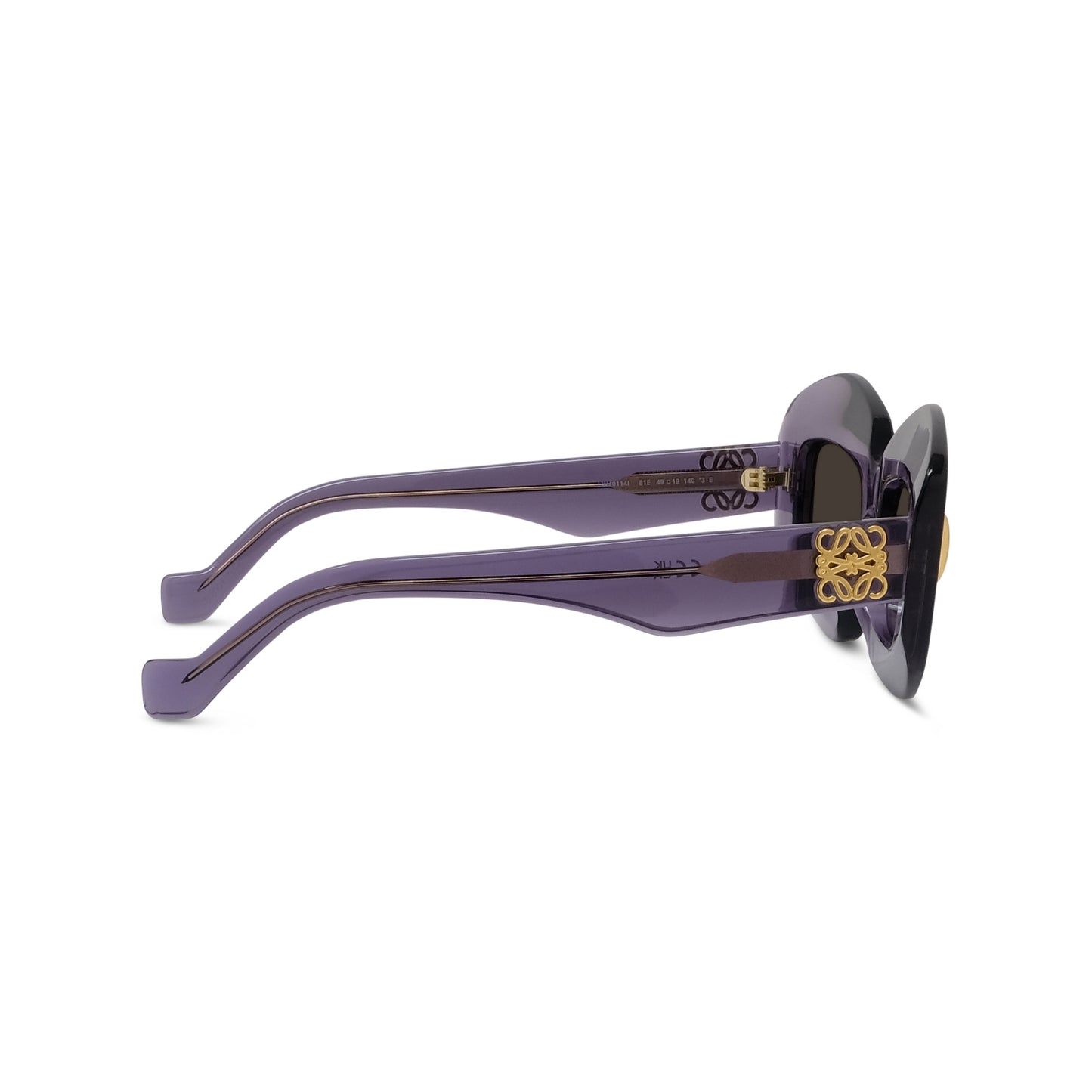 Violet Rectangular Acetate Sunglasses