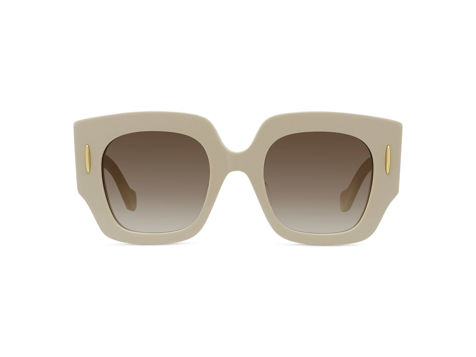 White Geometric Sunglasses