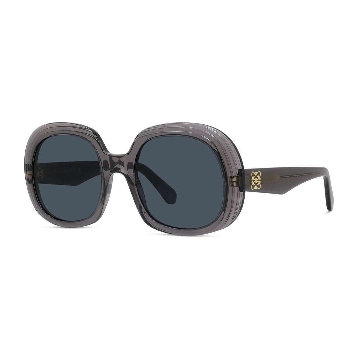Oversized Round Acetate Sunglasses