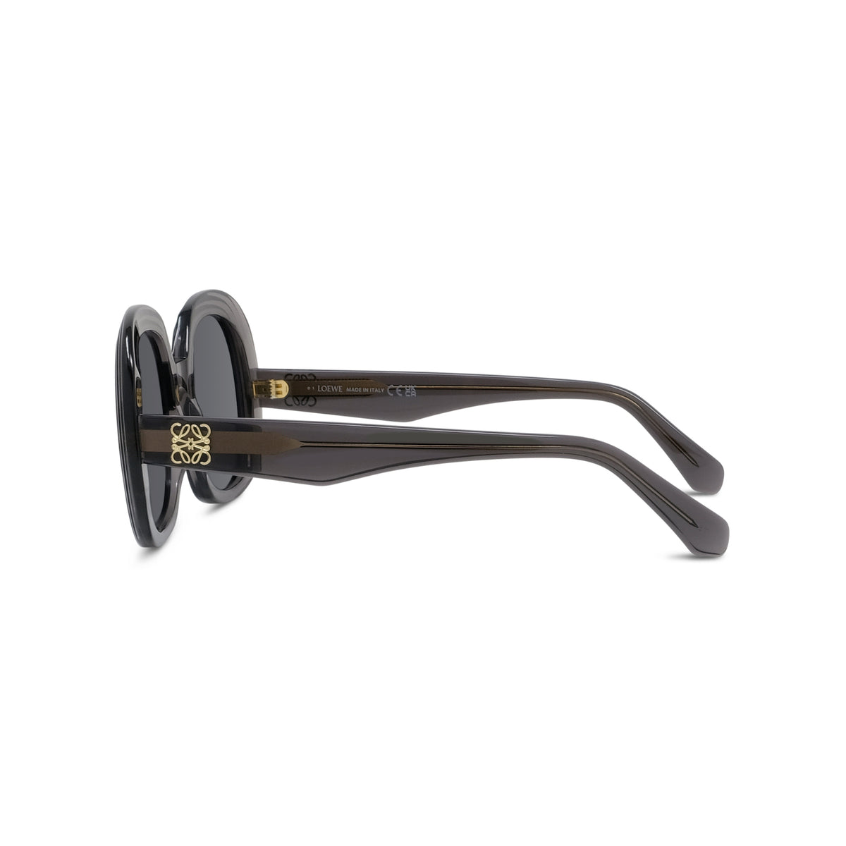 Oversized Round Acetate Sunglasses