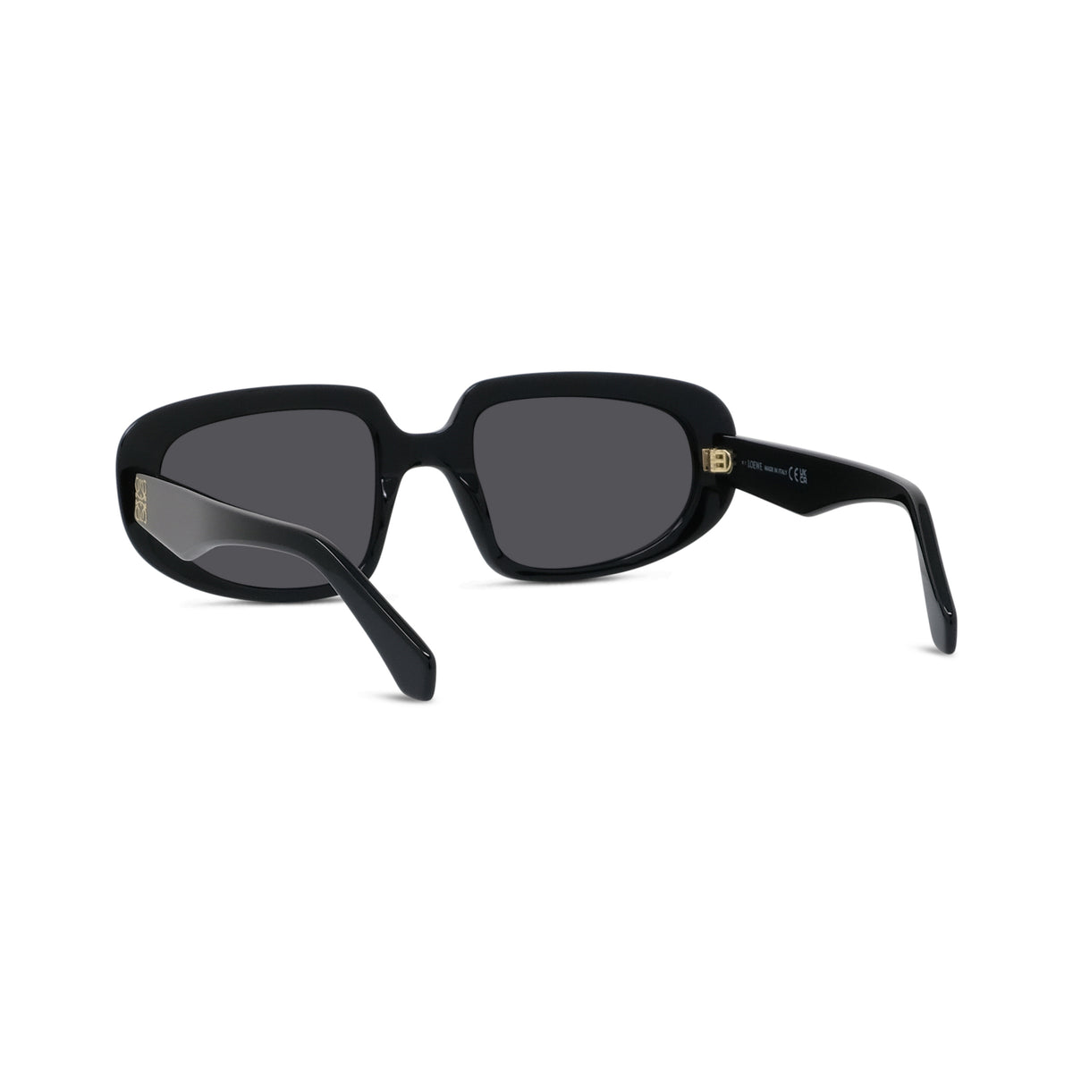 Black Geometric Acetate Sunglasses