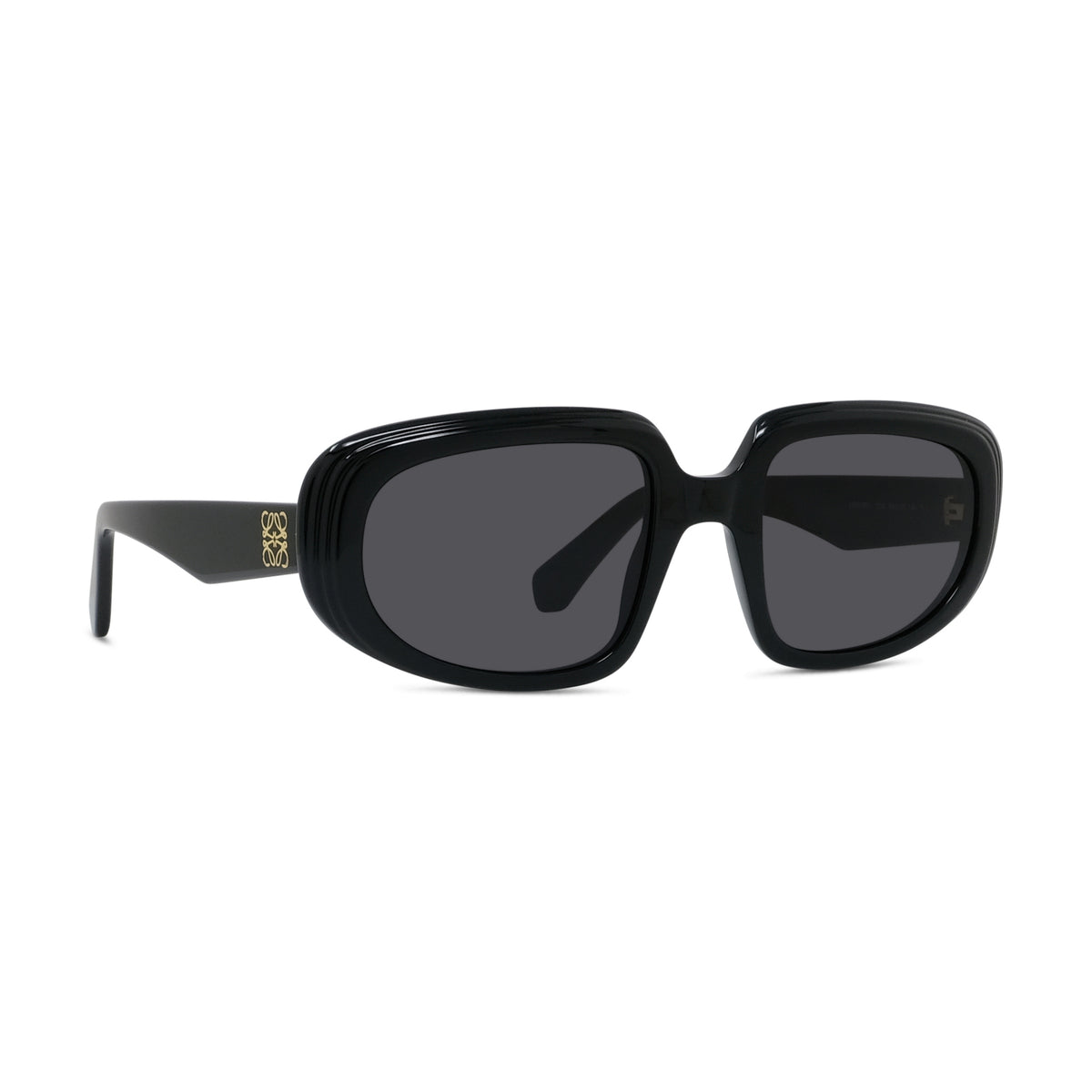 Black Geometric Acetate Sunglasses