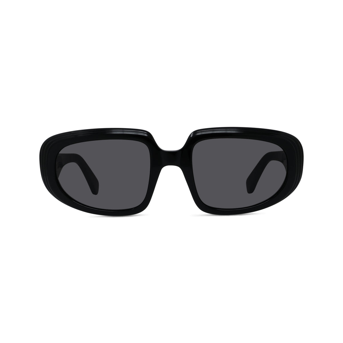 Black Geometric Acetate Sunglasses