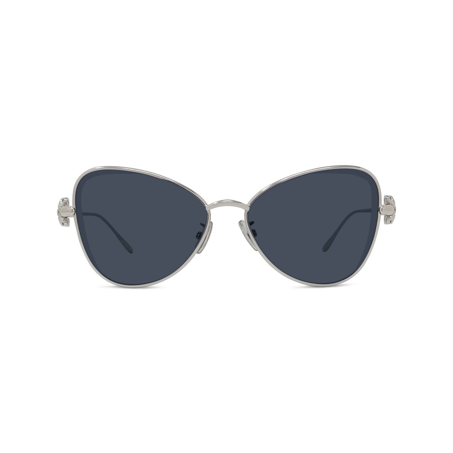 Silver Butterfly Metal Sunglasses