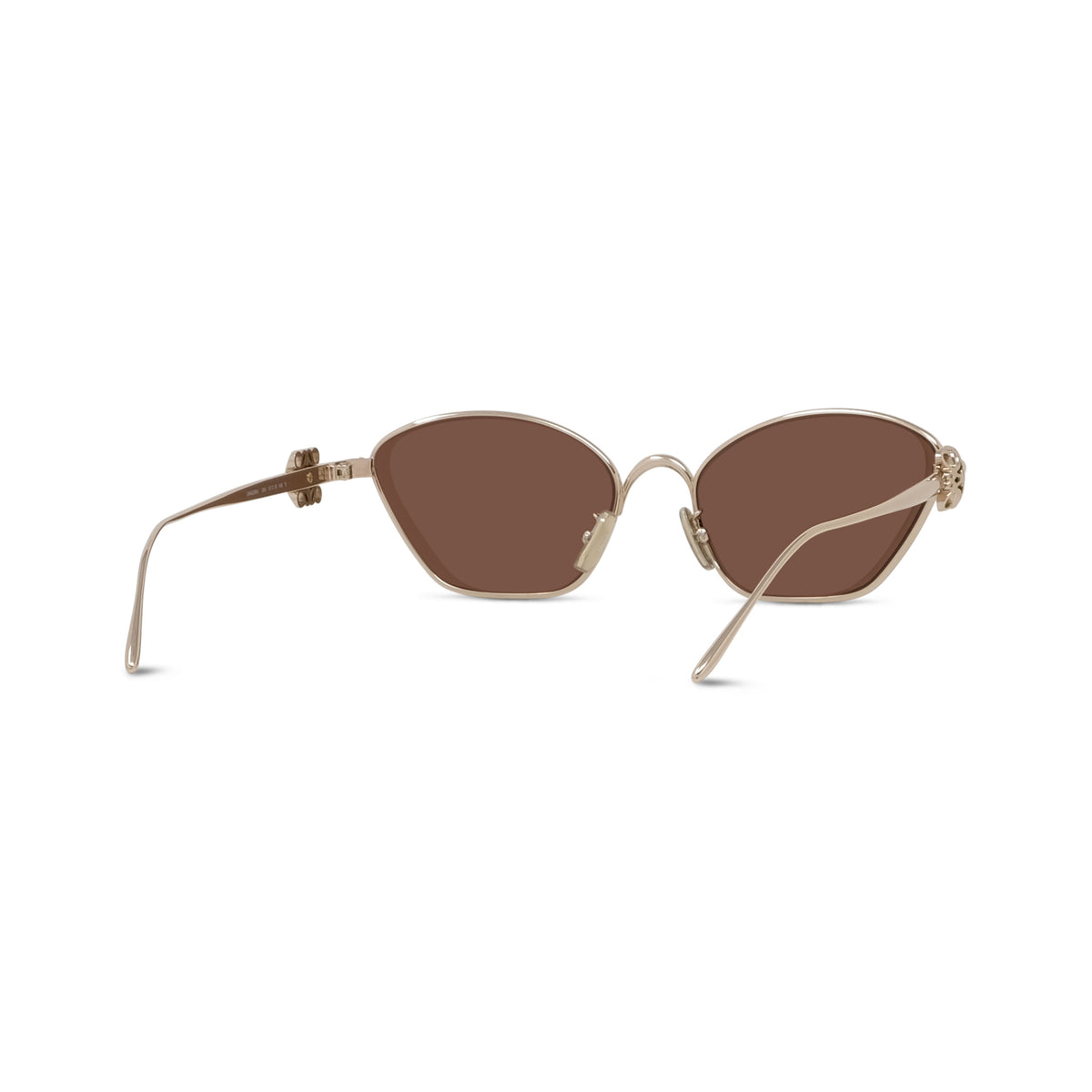 Rose Gold Cat-eye Metal Sunglasses