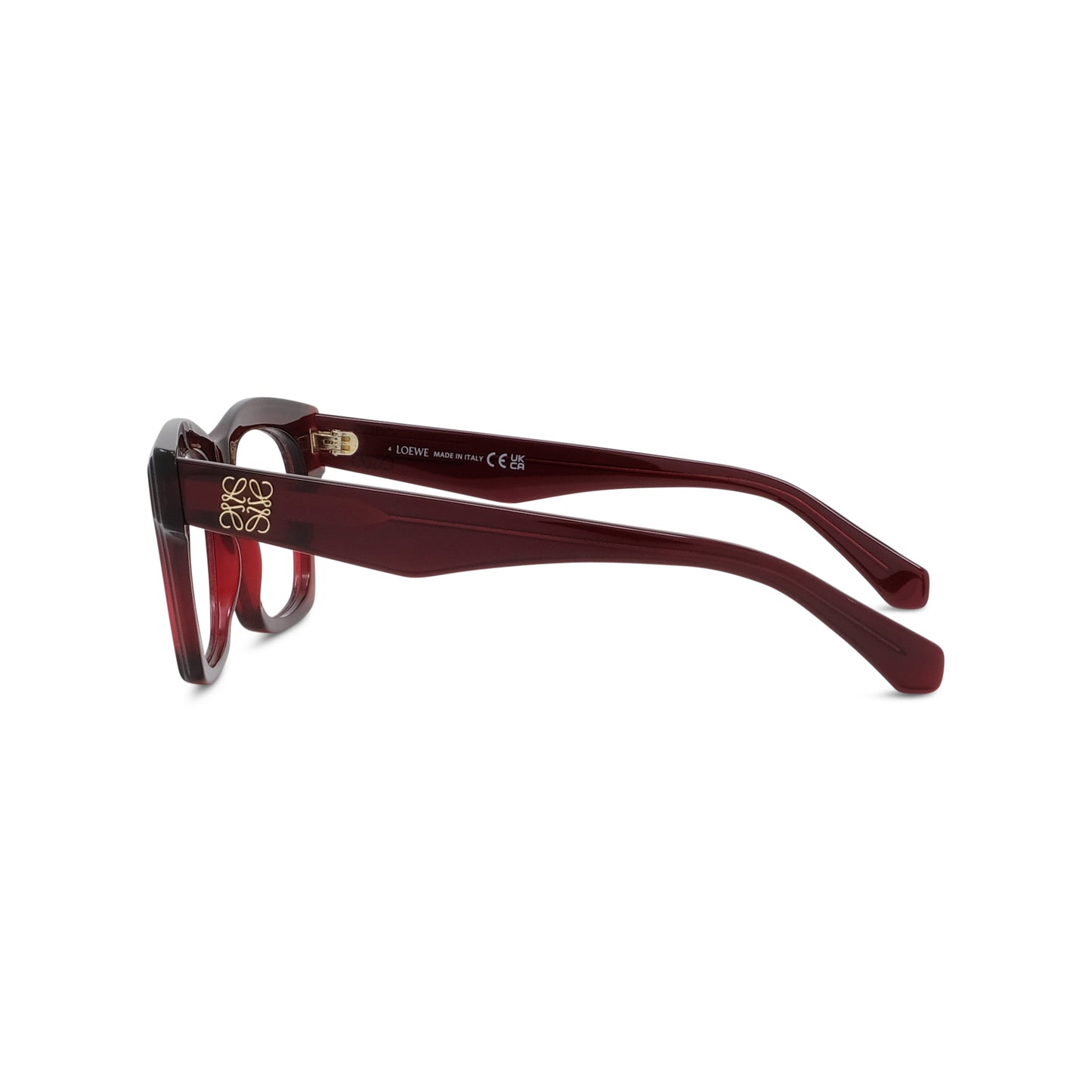 Red Rectangular Acetate Eyeglasses