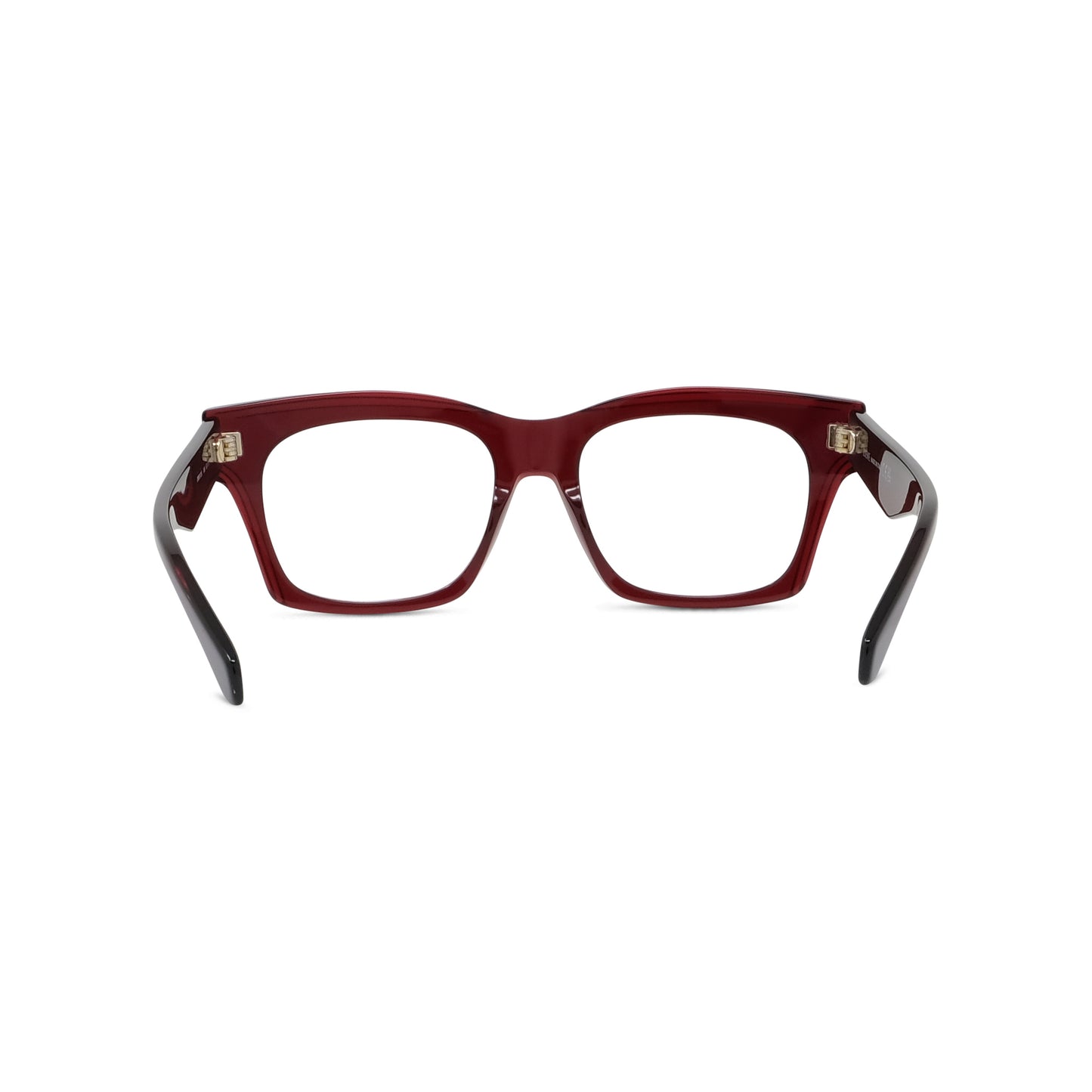 Red Rectangular Acetate Eyeglasses