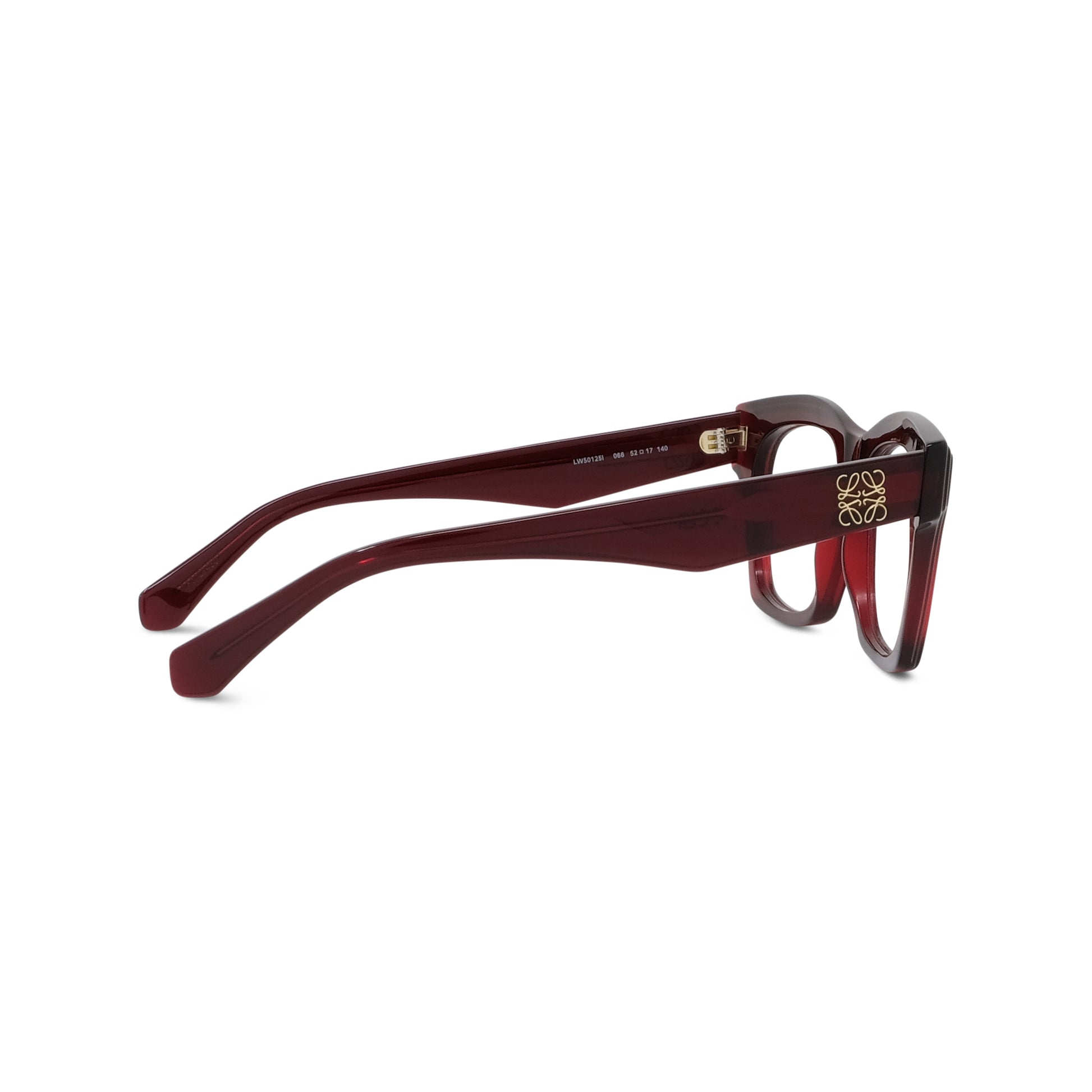 Red Rectangular Acetate Eyeglasses