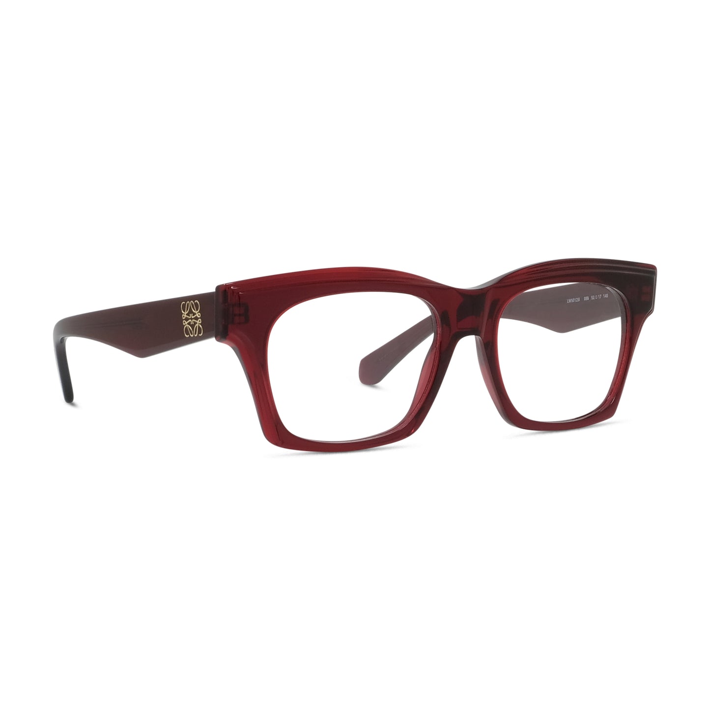 Red Rectangular Acetate Eyeglasses