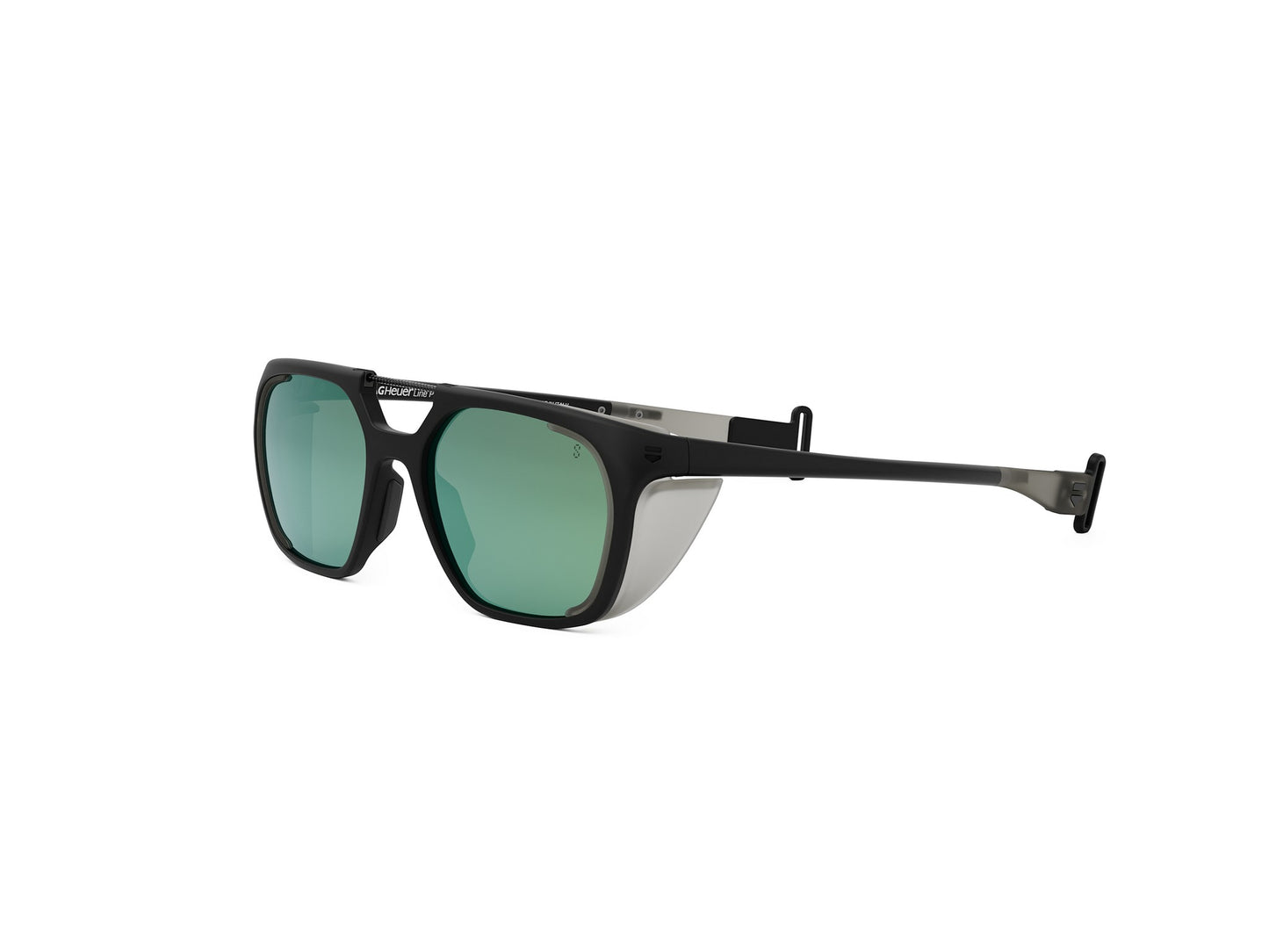Black Geometric Injected Sunglasses