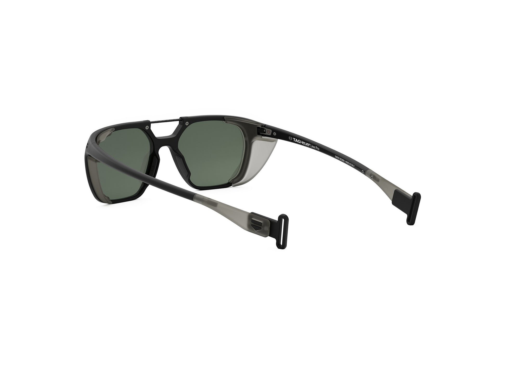 Black Geometric Injected Sunglasses
