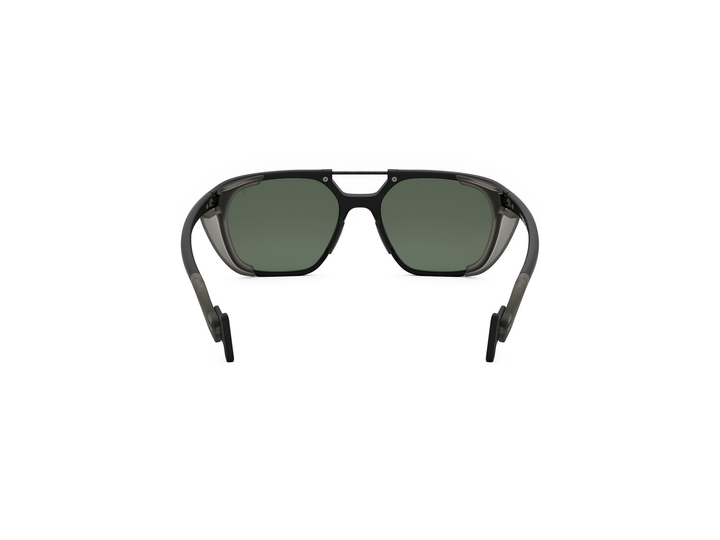 Black Geometric Injected Sunglasses