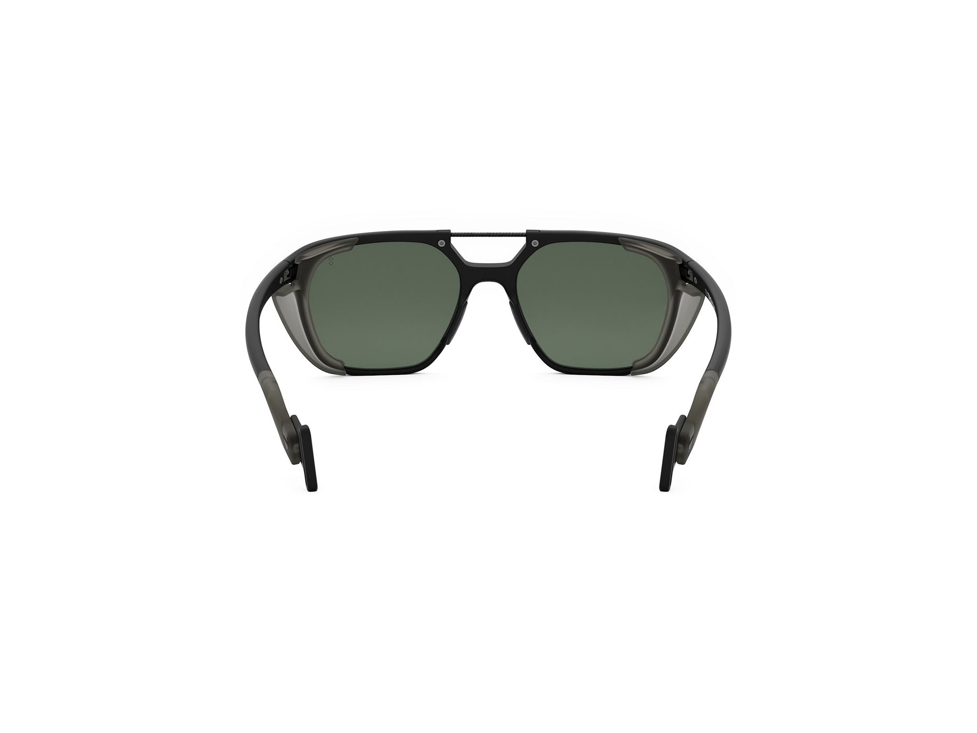 Black Geometric Injected Sunglasses