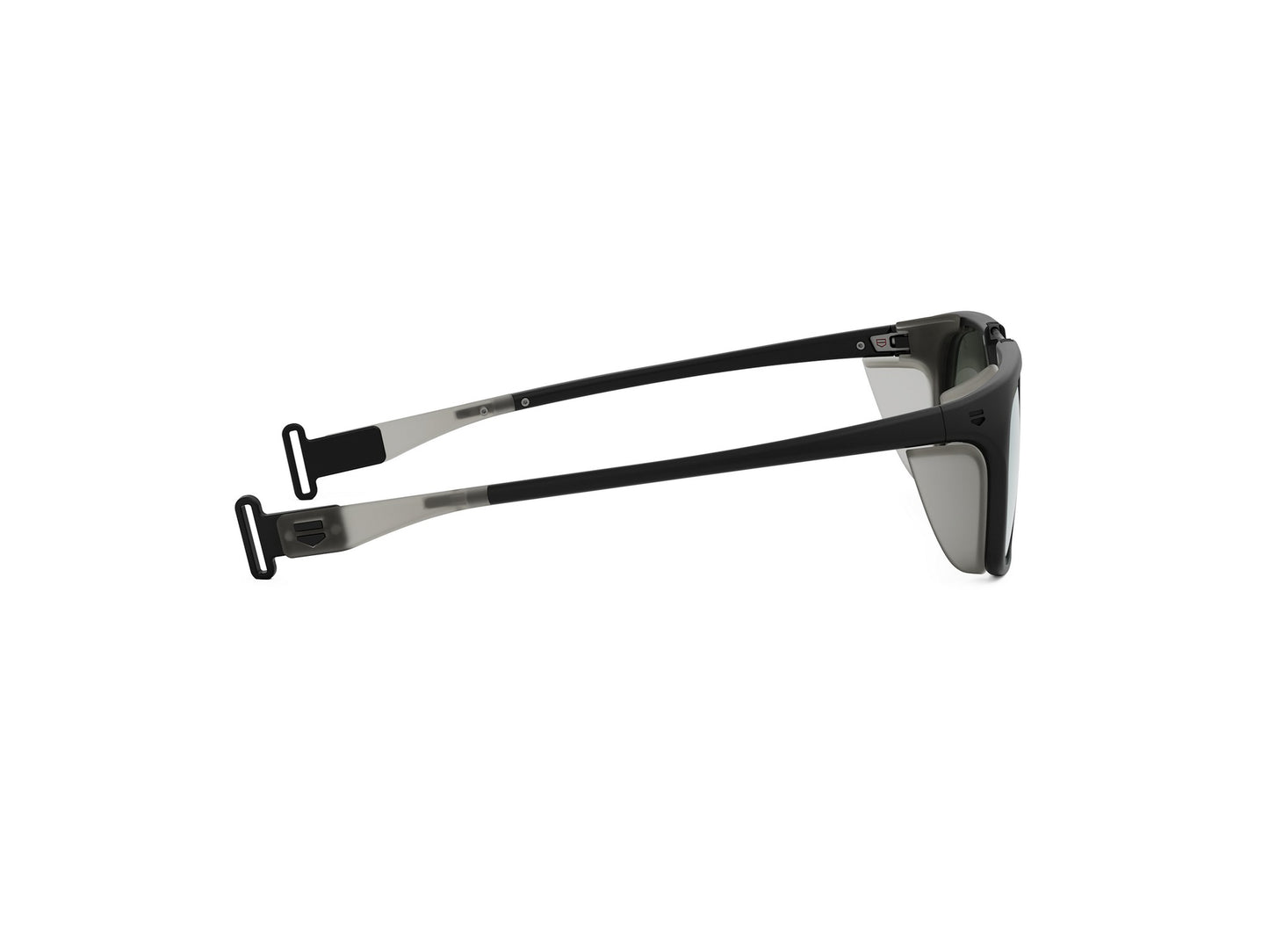 Black Geometric Injected Sunglasses