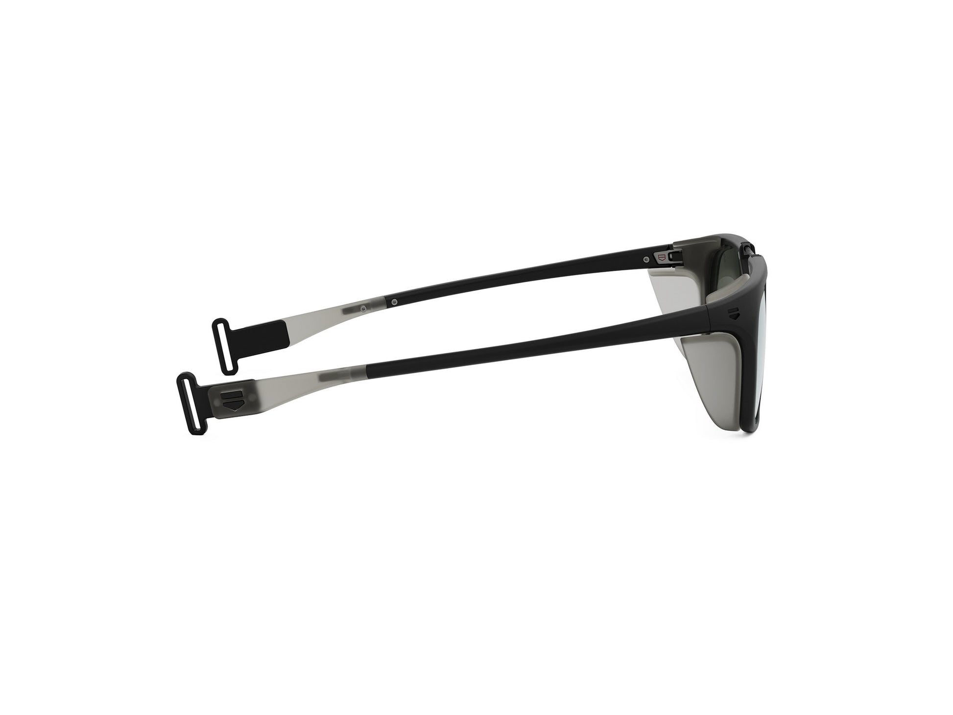 Black Geometric Injected Sunglasses