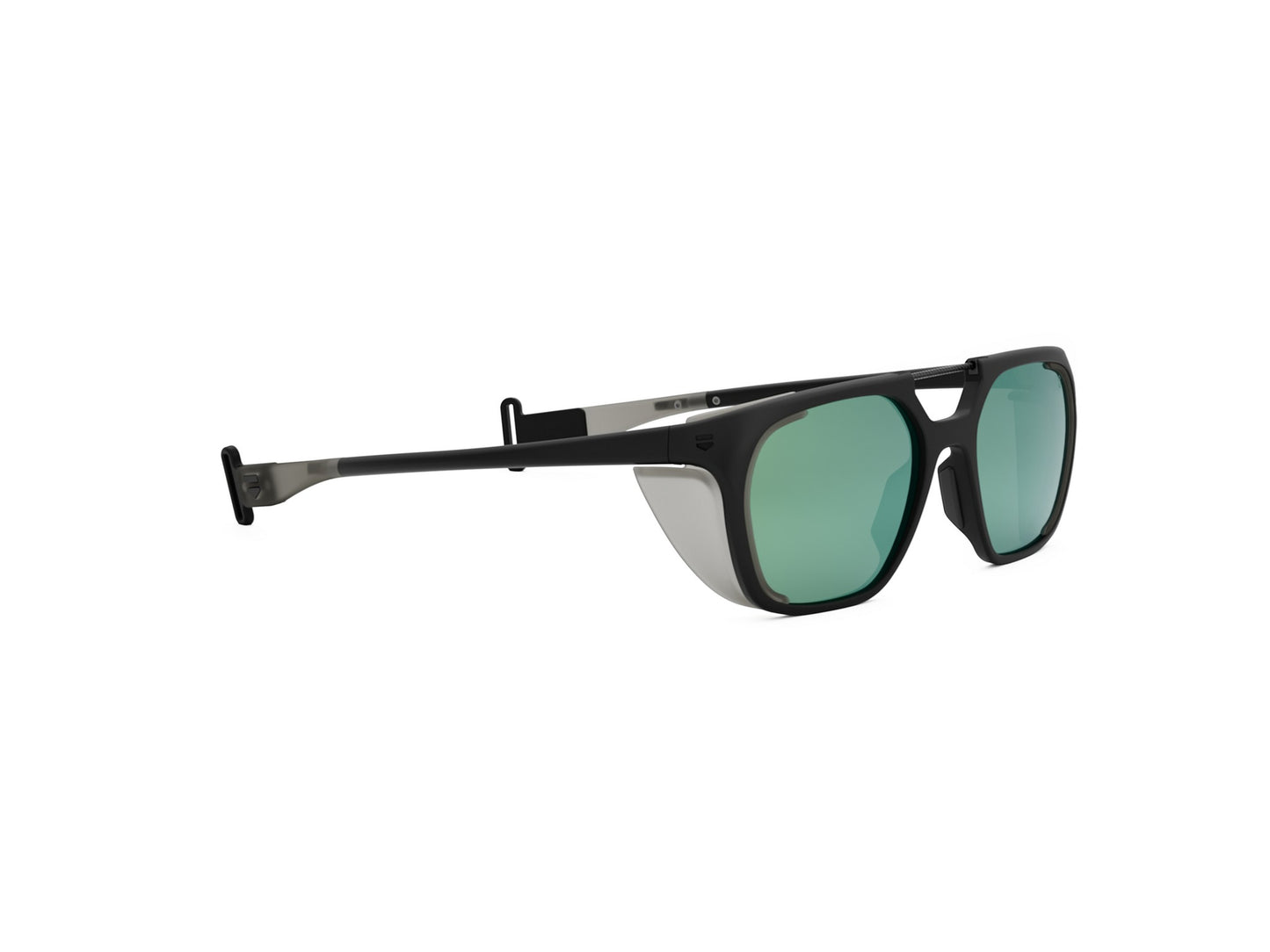 Black Geometric Injected Sunglasses