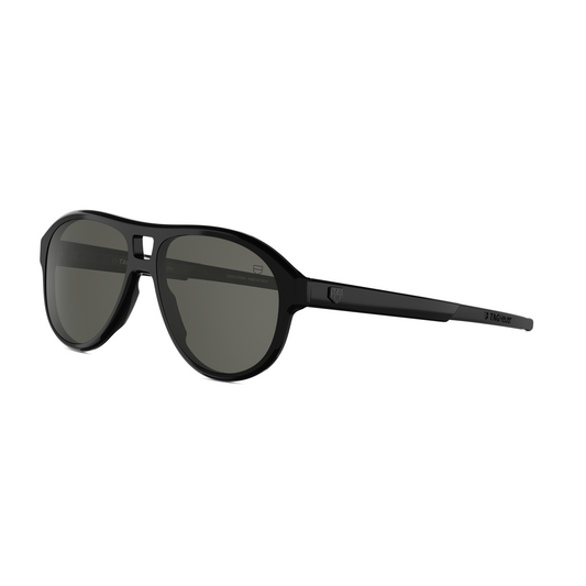 Black Pilot Acetate Sunglasses