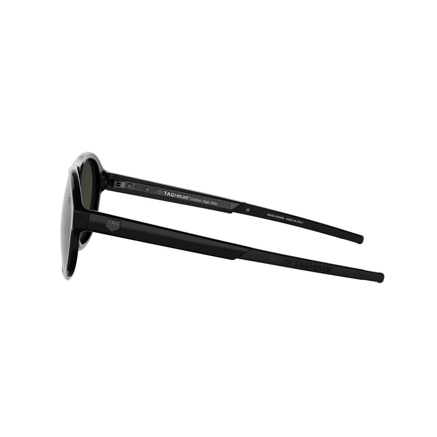 Black Pilot Acetate Sunglasses