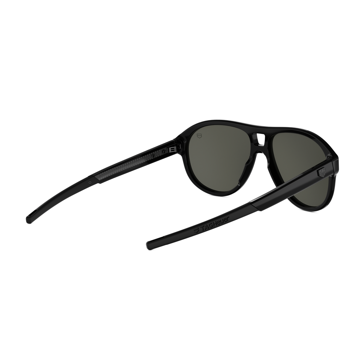 Black Pilot Acetate Sunglasses